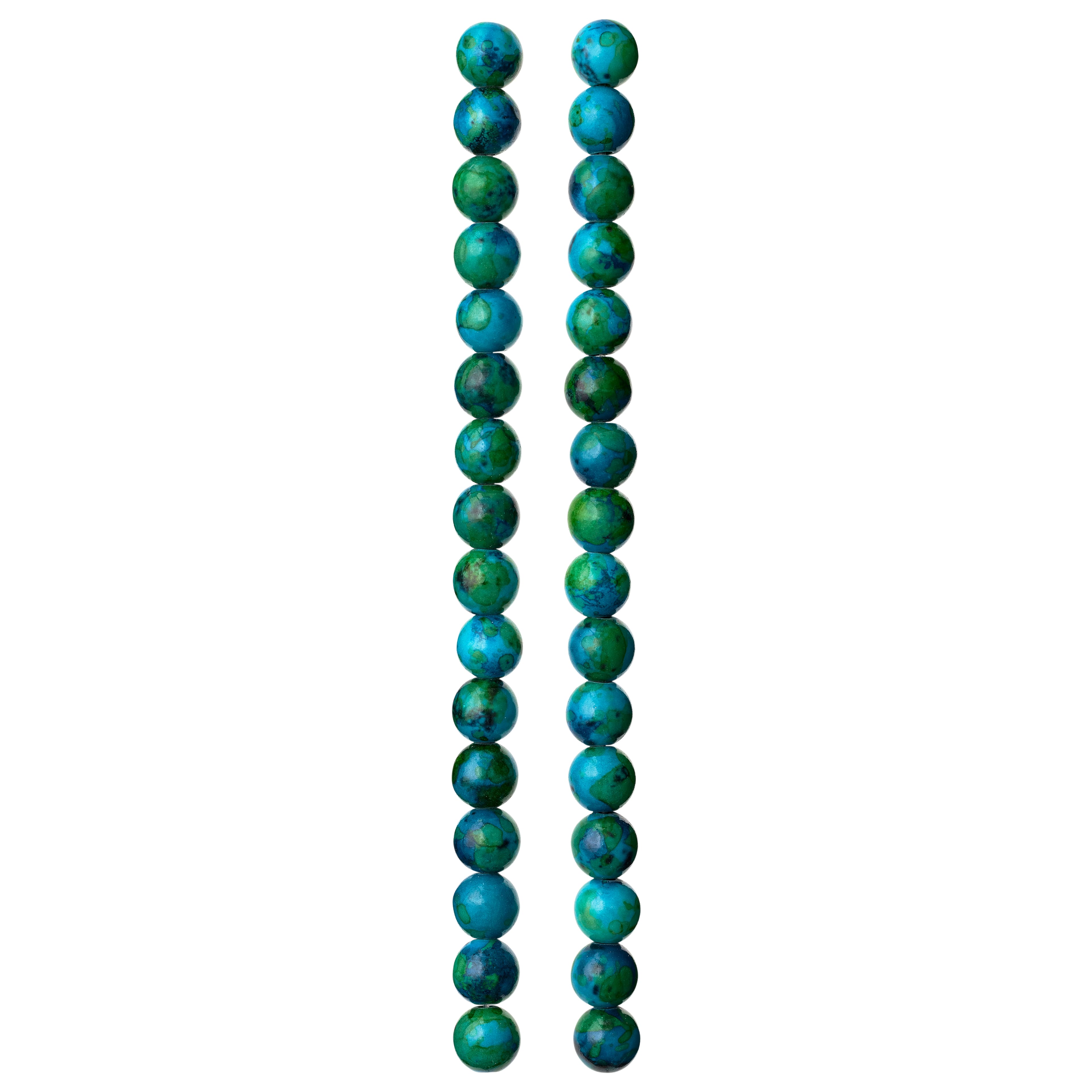 12 Pack:  Jade Round Beads, 8mm by Bead Landing&#x2122;
