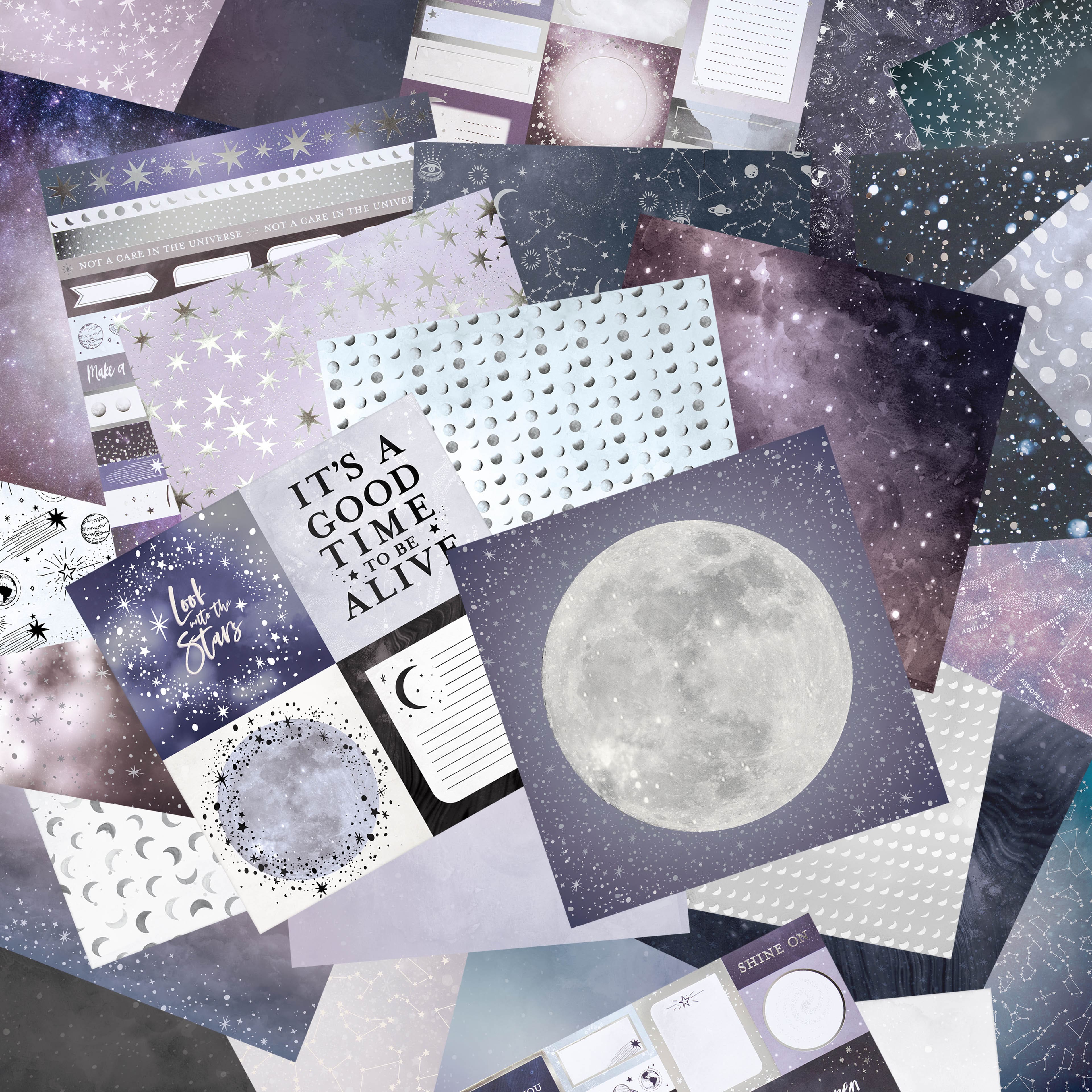 12&#x22; x 12&#x22; Silver Starlight Paper Pad by Recollections&#x2122;, 58 Sheets