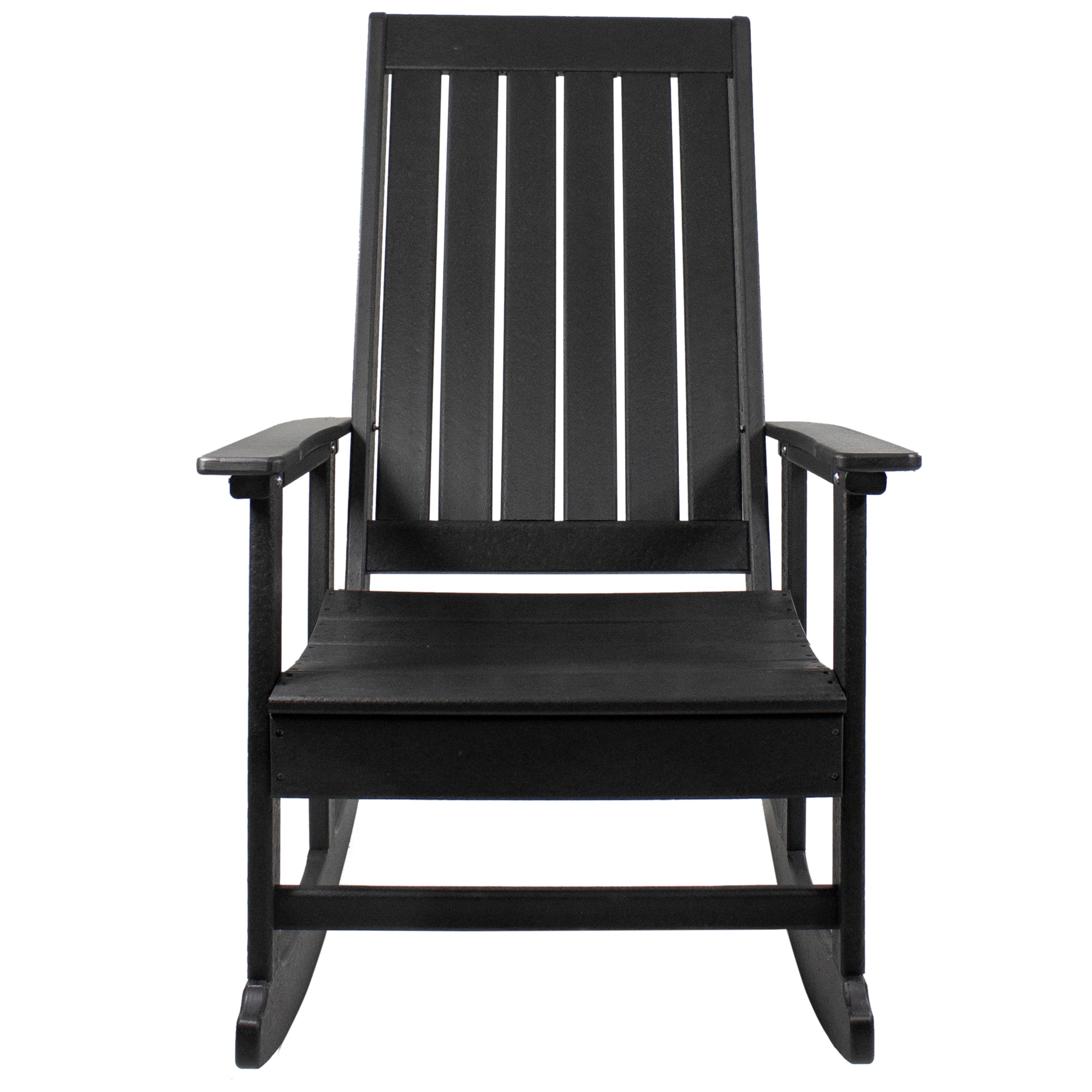 Black All Weather Recycled Plastic Outdoor Rocking Chair