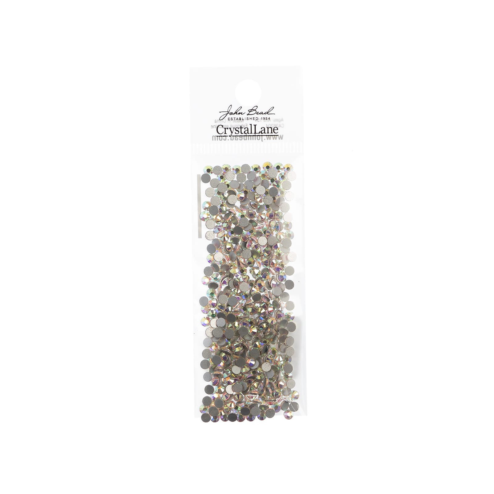 John Bead Crystal Lane SS12 Glass Round Flatback Rhinestones, 432ct.