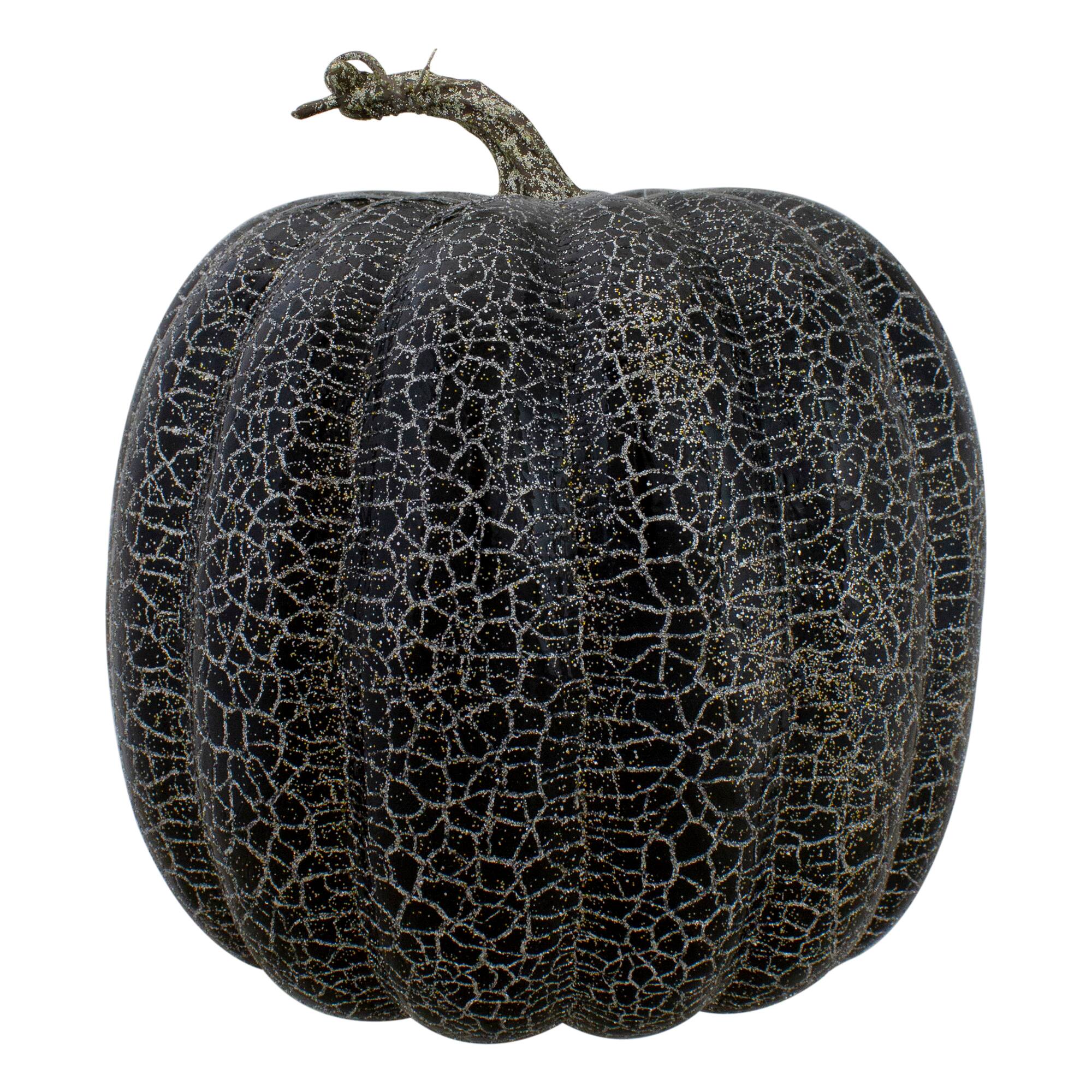 7" Black & Beige Fall Harvest Tabletop Pumpkin Set