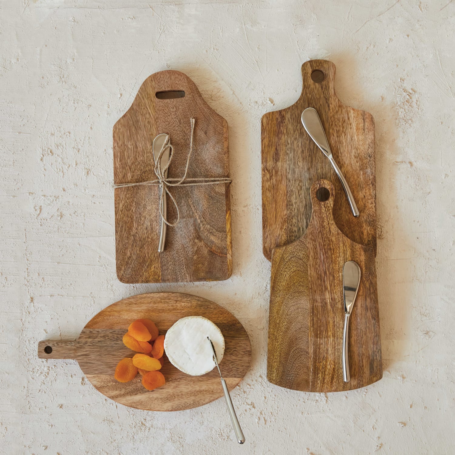 Hello Honey® Mango Wood Board & Knife Set