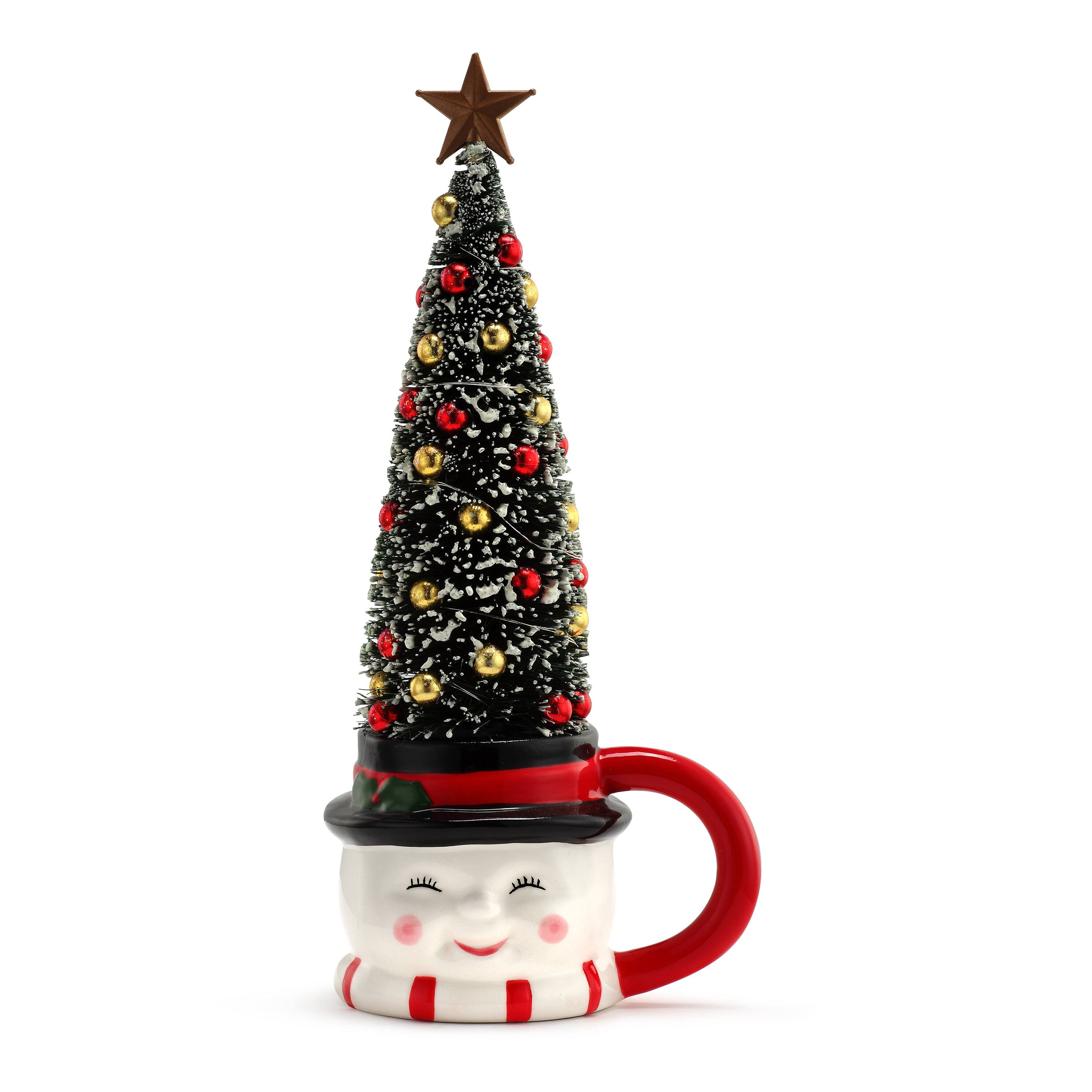 Snowman Lit Mug With Sisal Tree Michaels
