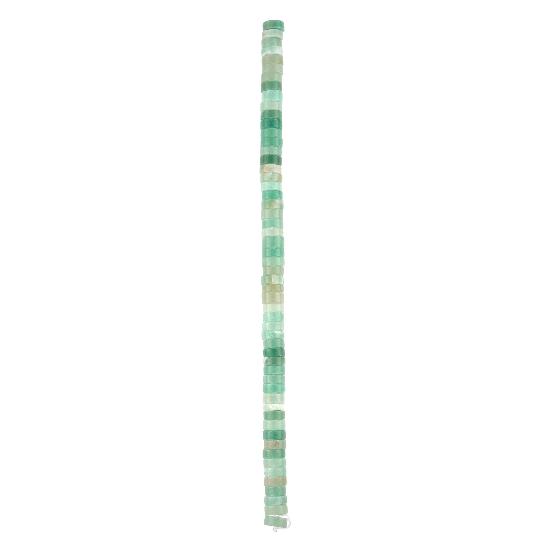 12 Pack: Green Aventurine Heishi Beads by Bead Landing™