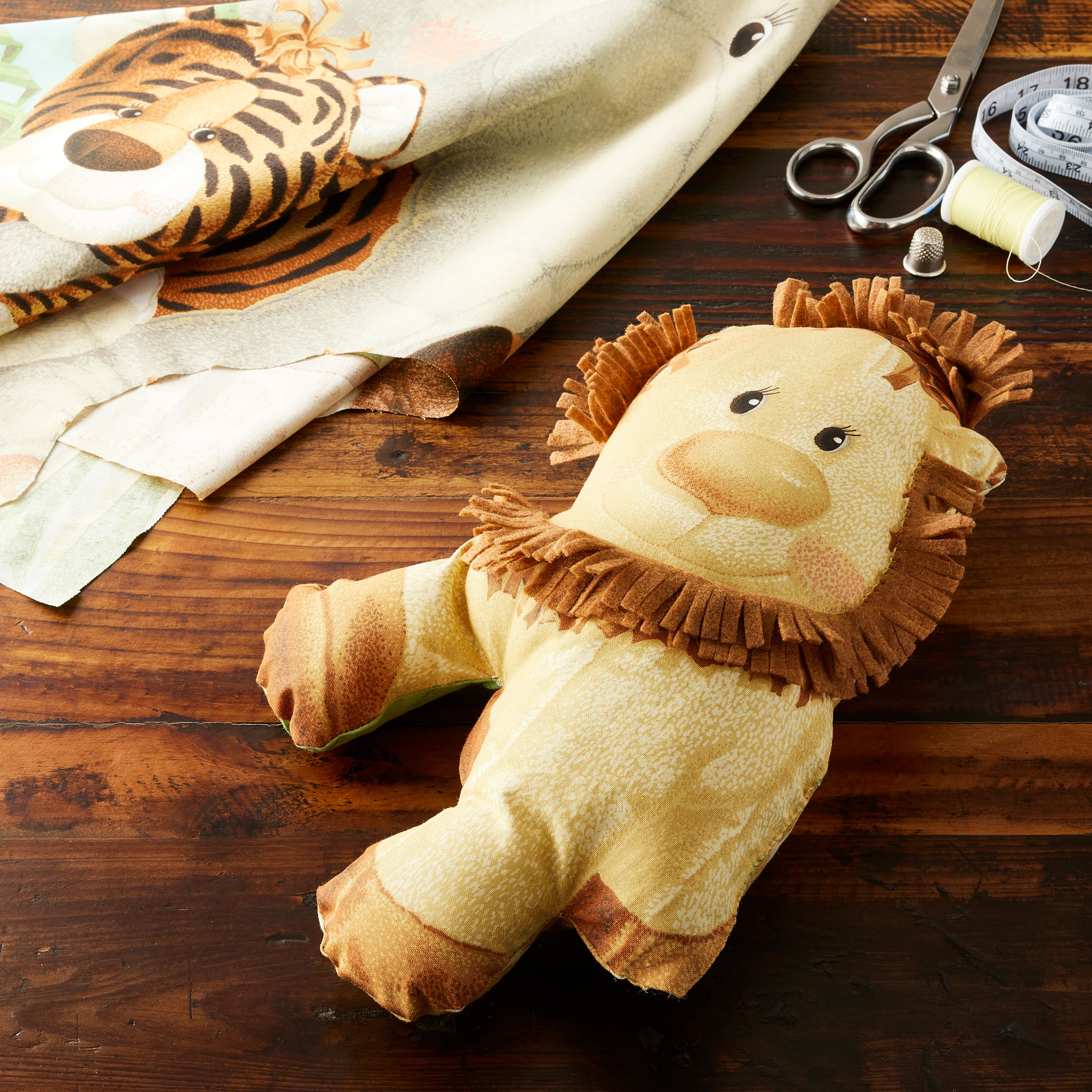 Fabric Traditions Bright Multicolor Jungle Babies Panel Cotton Fabric