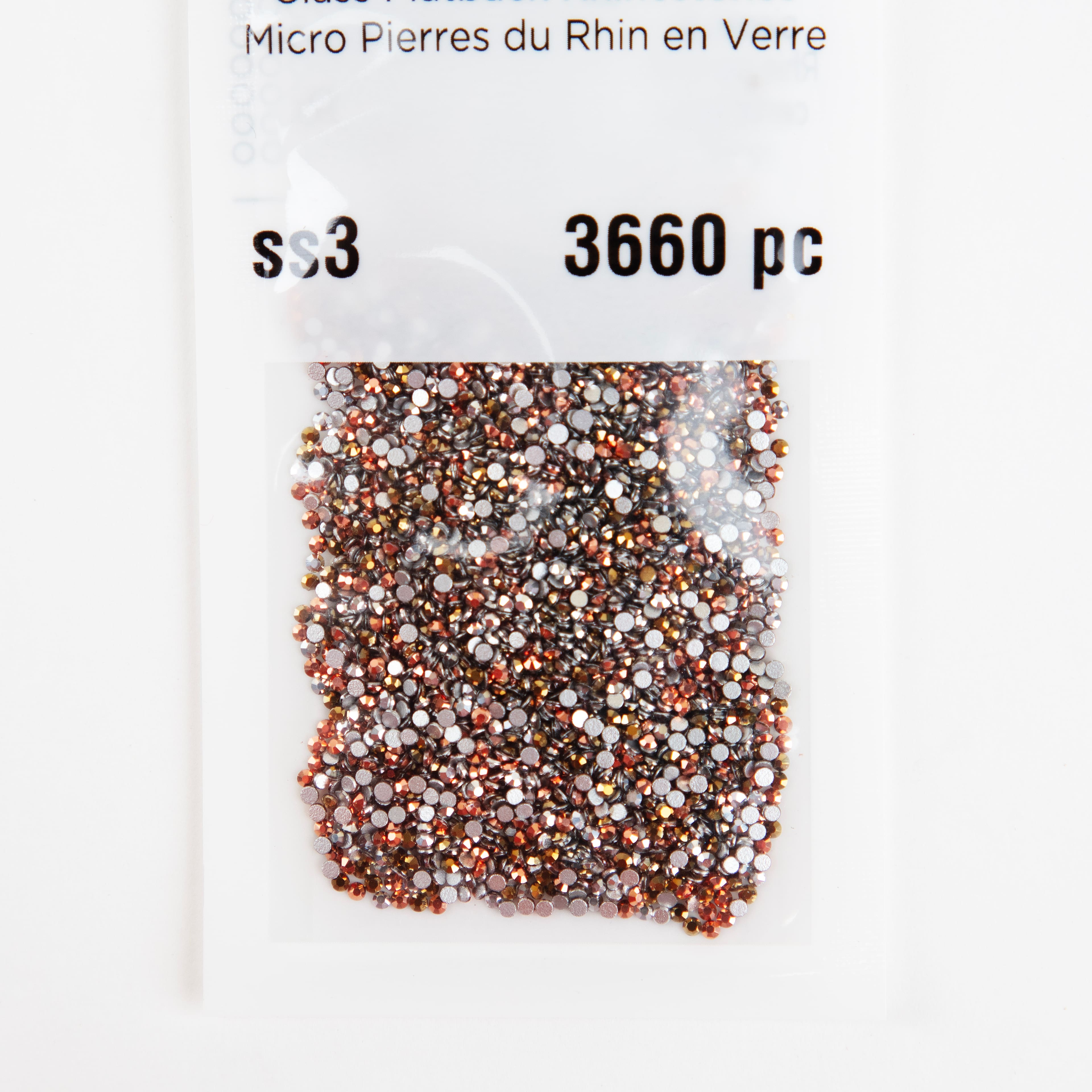 12 Pack: SS3 Glass Flatback Rhinestones by Bead Landing™