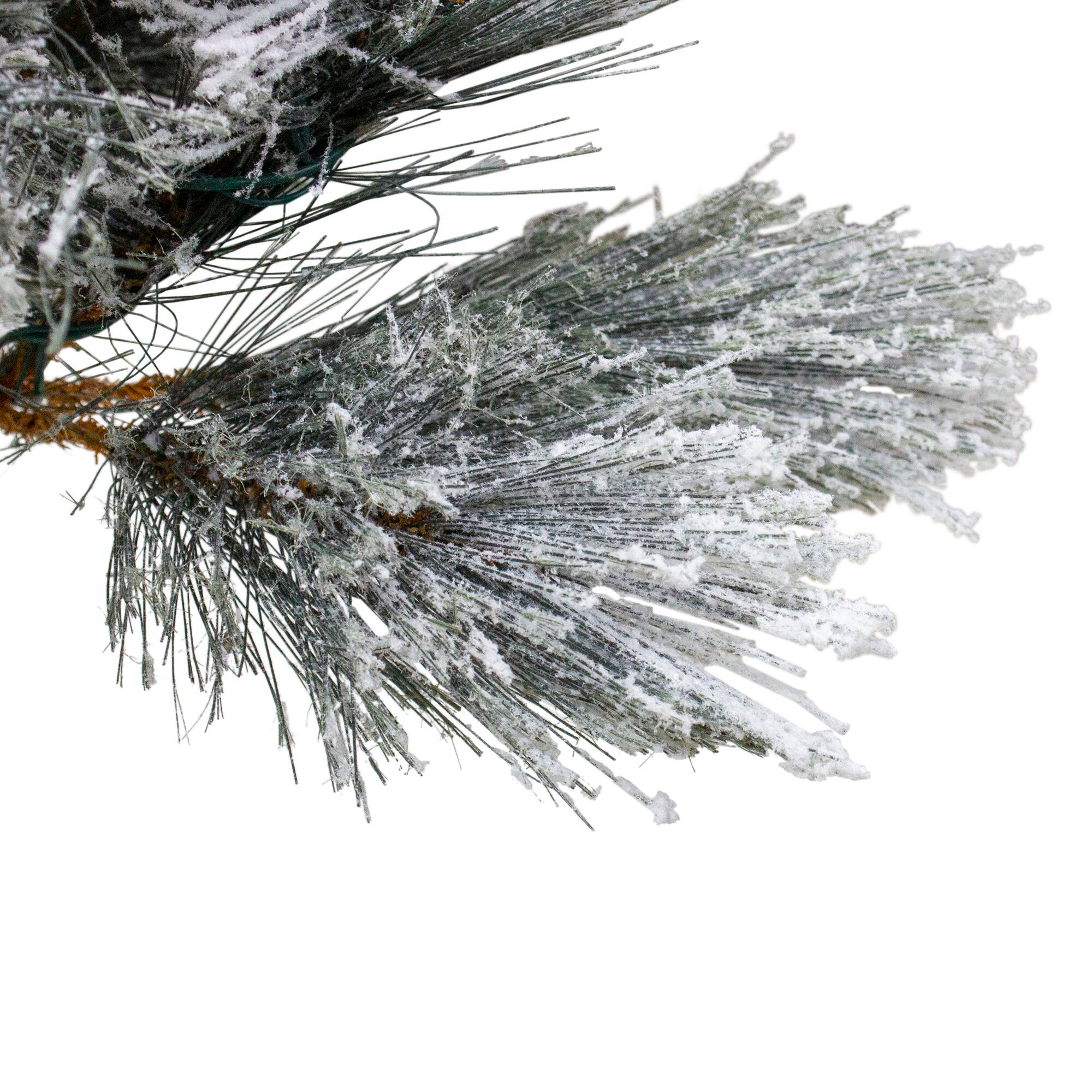7.5ft. Unlit Flocked Black Spruce Artificial Christmas Tree
