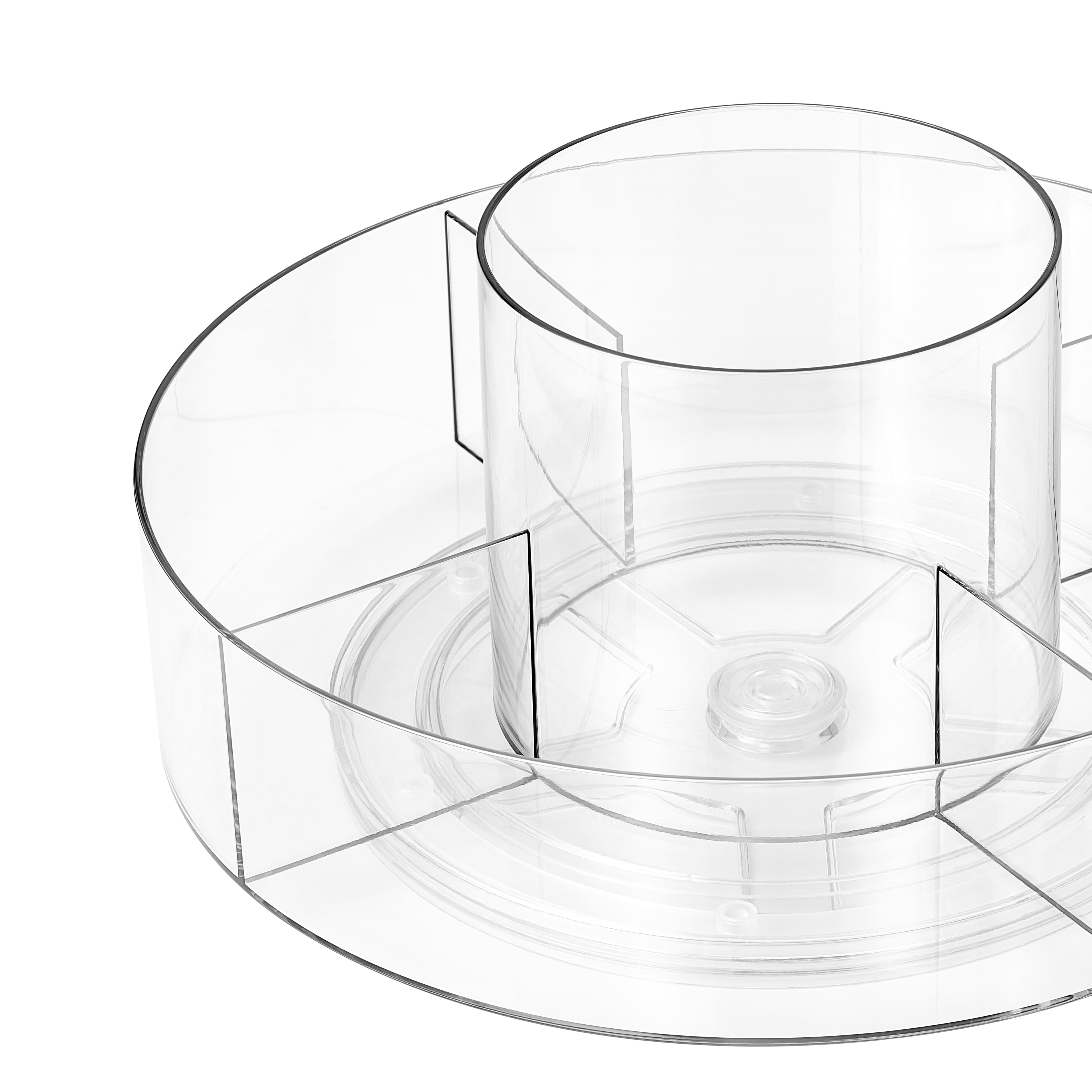 6 Pack: 11" Clear Rotating Storage Tray by Simply Tidy®