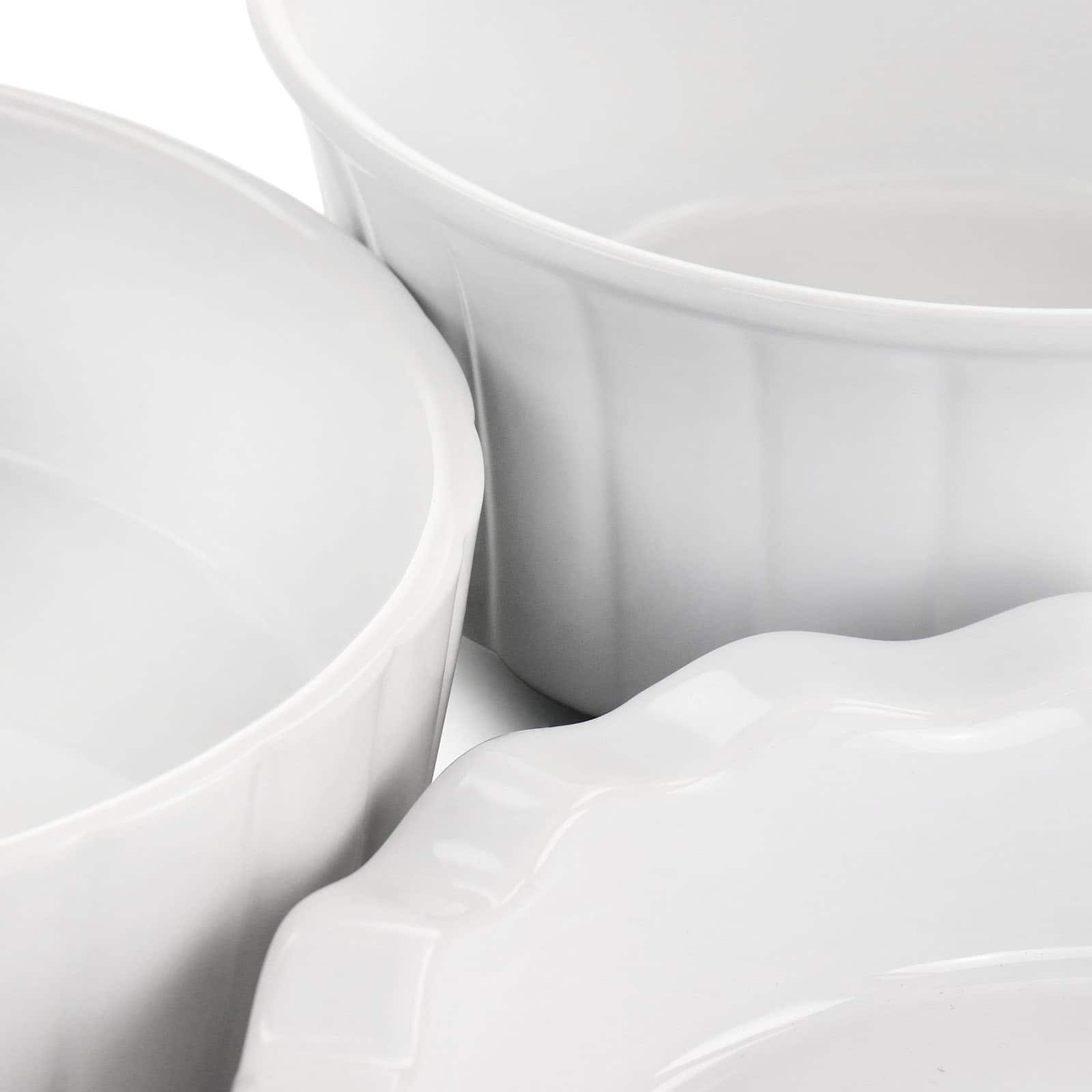 Gibson Elite&#xAE; White Ceramic Bakeware Set