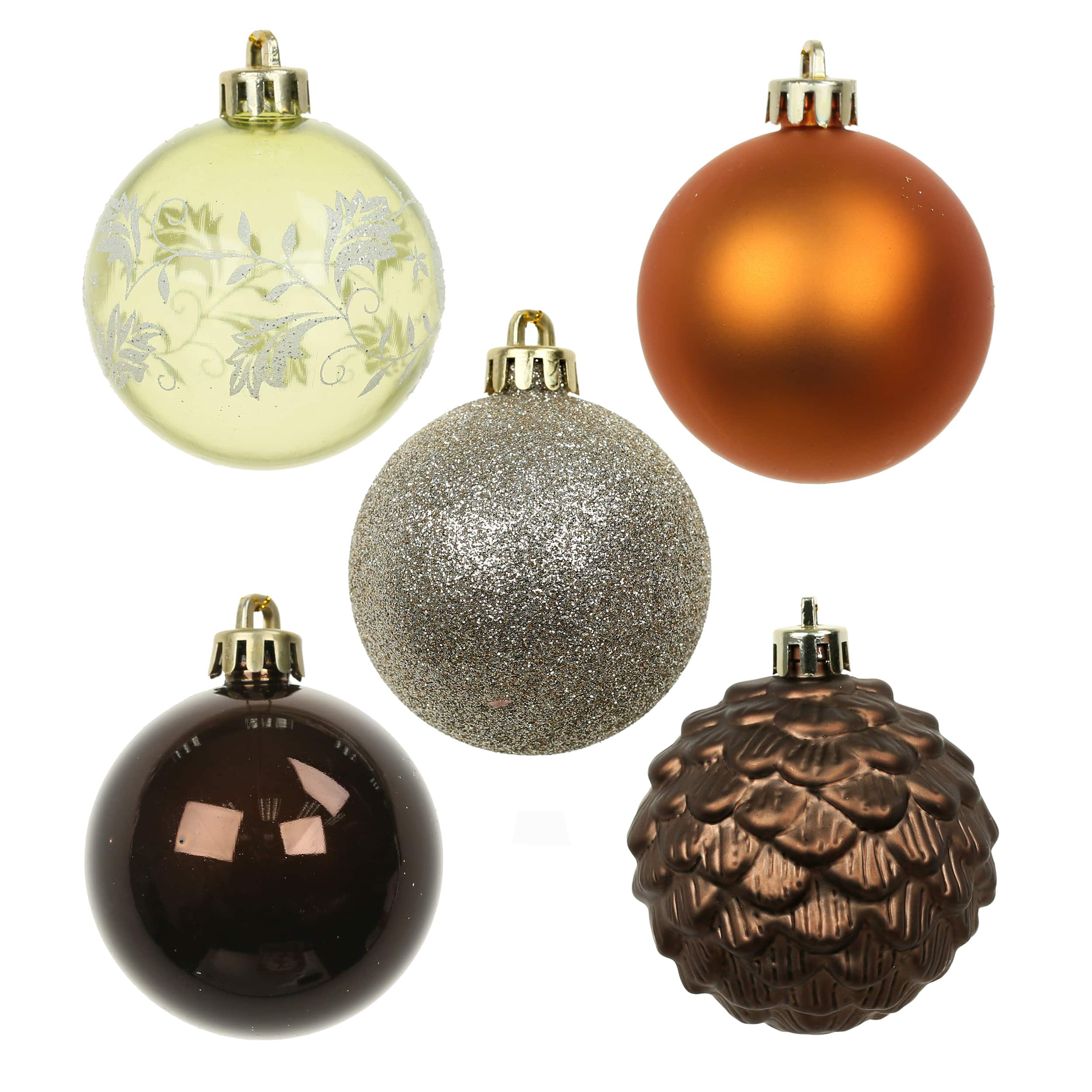 5 Pack 2.2&#x22; Gingerbread Forest Shatterproof Ball Ornaments by Ashland&#xAE;