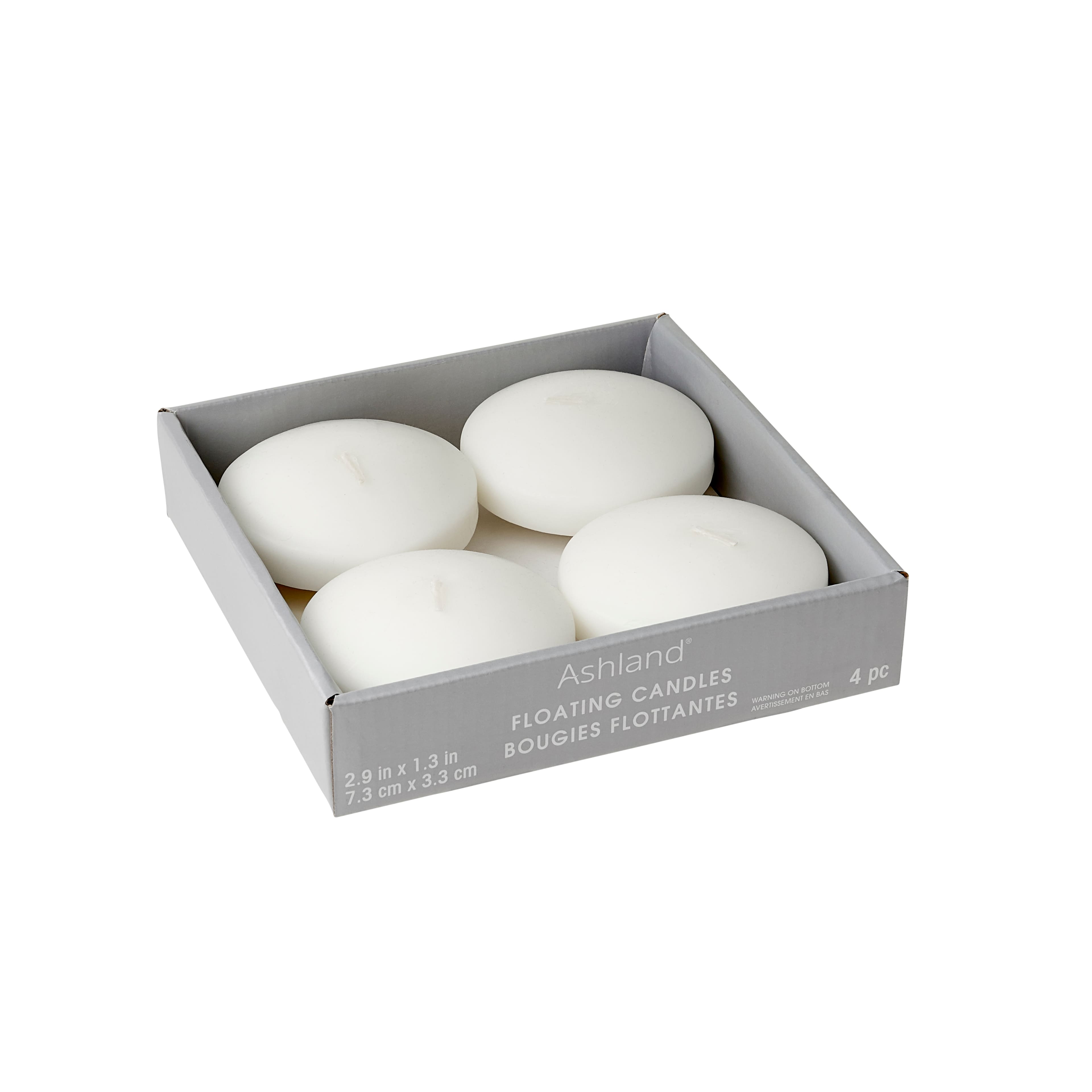 Basic Elements™ White Floating Candles, 4ct. by Ashland®