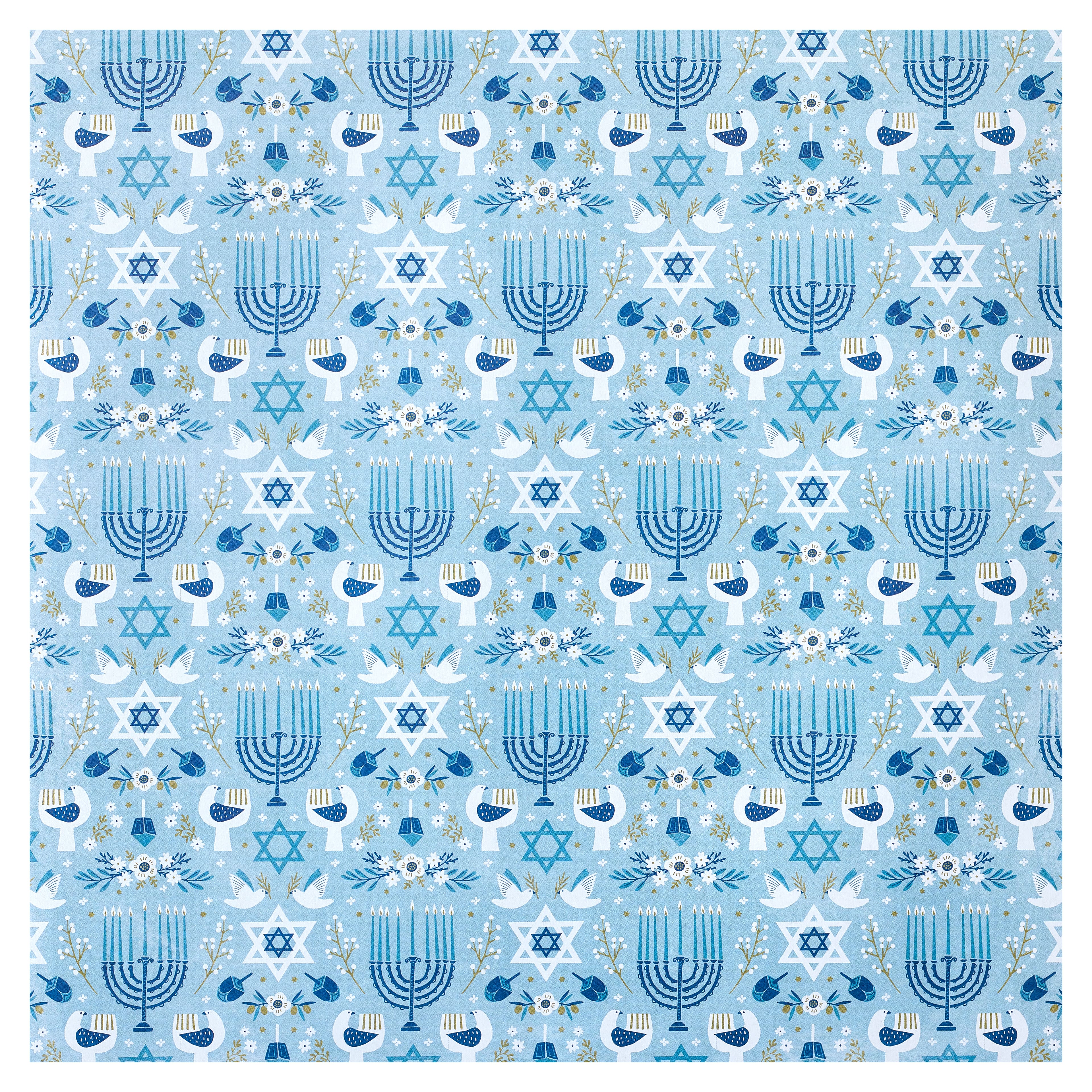 Hanukkah Double-Sided Cardstock Paper by Recollections&#x2122;, 12&#x22; x 12&#x22;