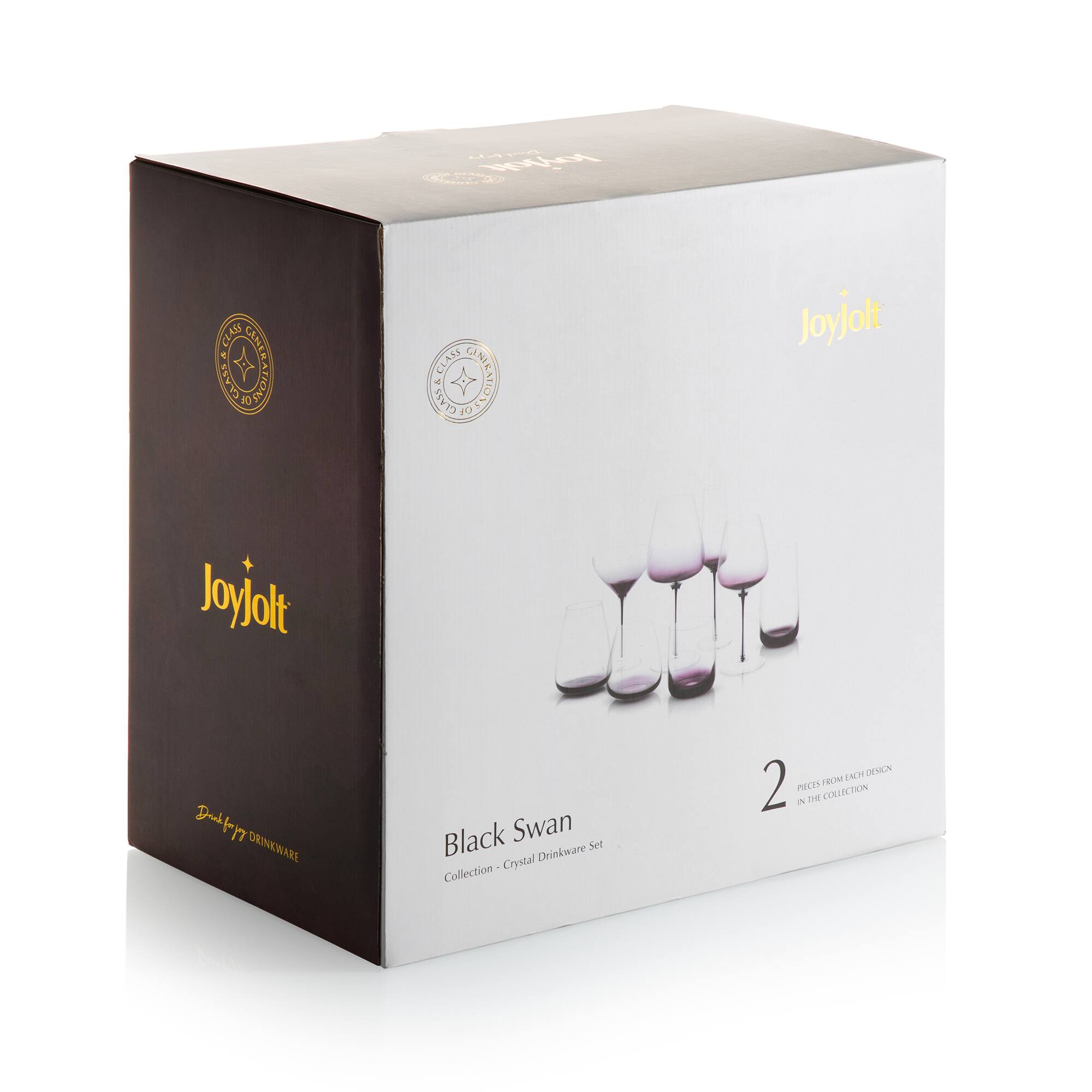 JoyJolt&#xAE; Black Swan Luxury Barware Collection, 16ct.