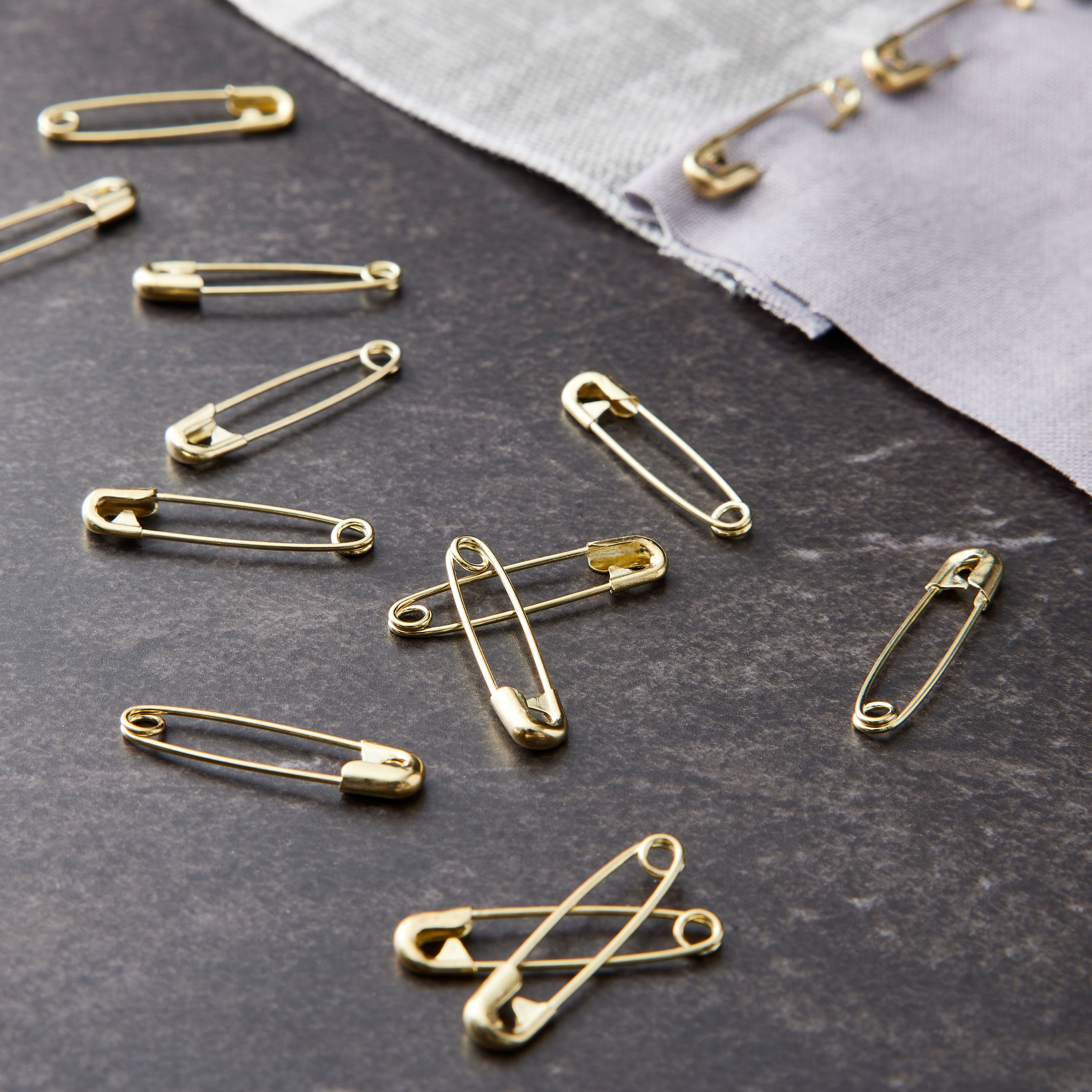12 Packs: 50 ct. (600 total) Black Safety Pins by Loops & Threads™