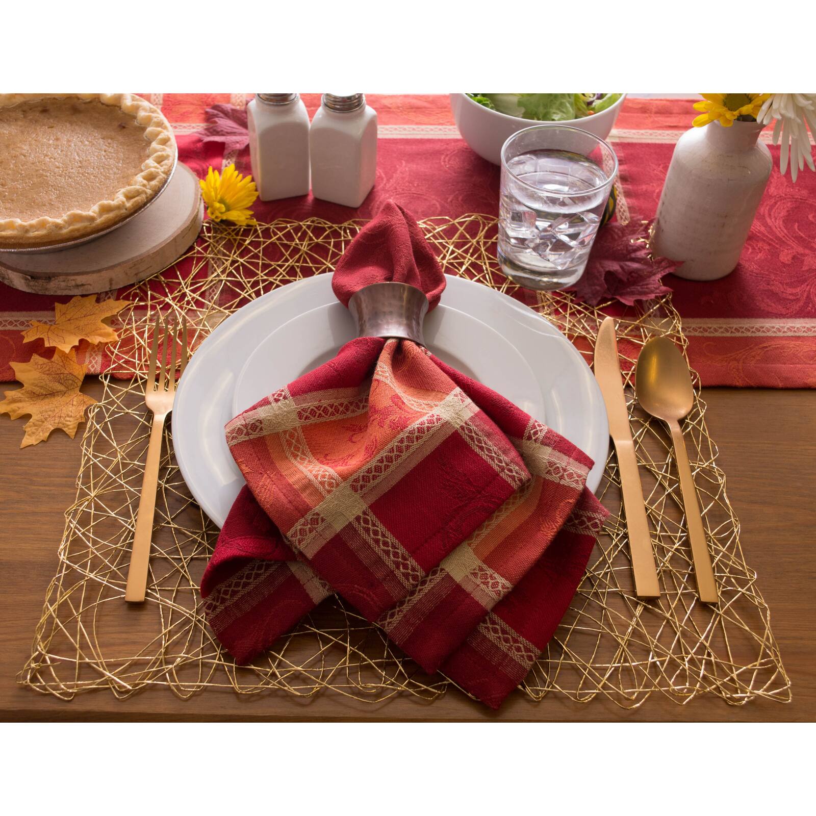 DII® 108" Harvest Wheat Jacquard Table Runner