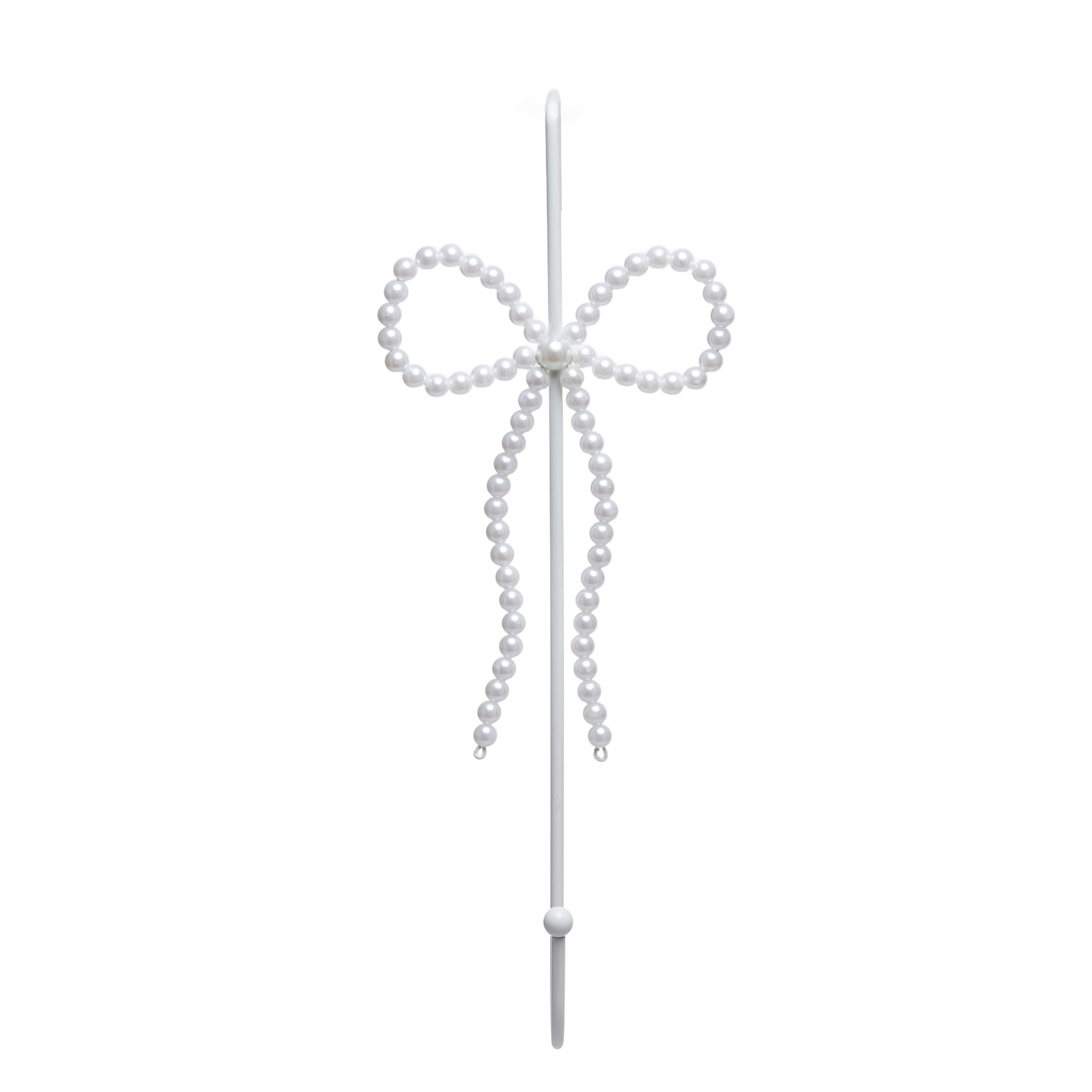 15&#x22; Pearl Bow Wreath Hanger by Ashland&#xAE;