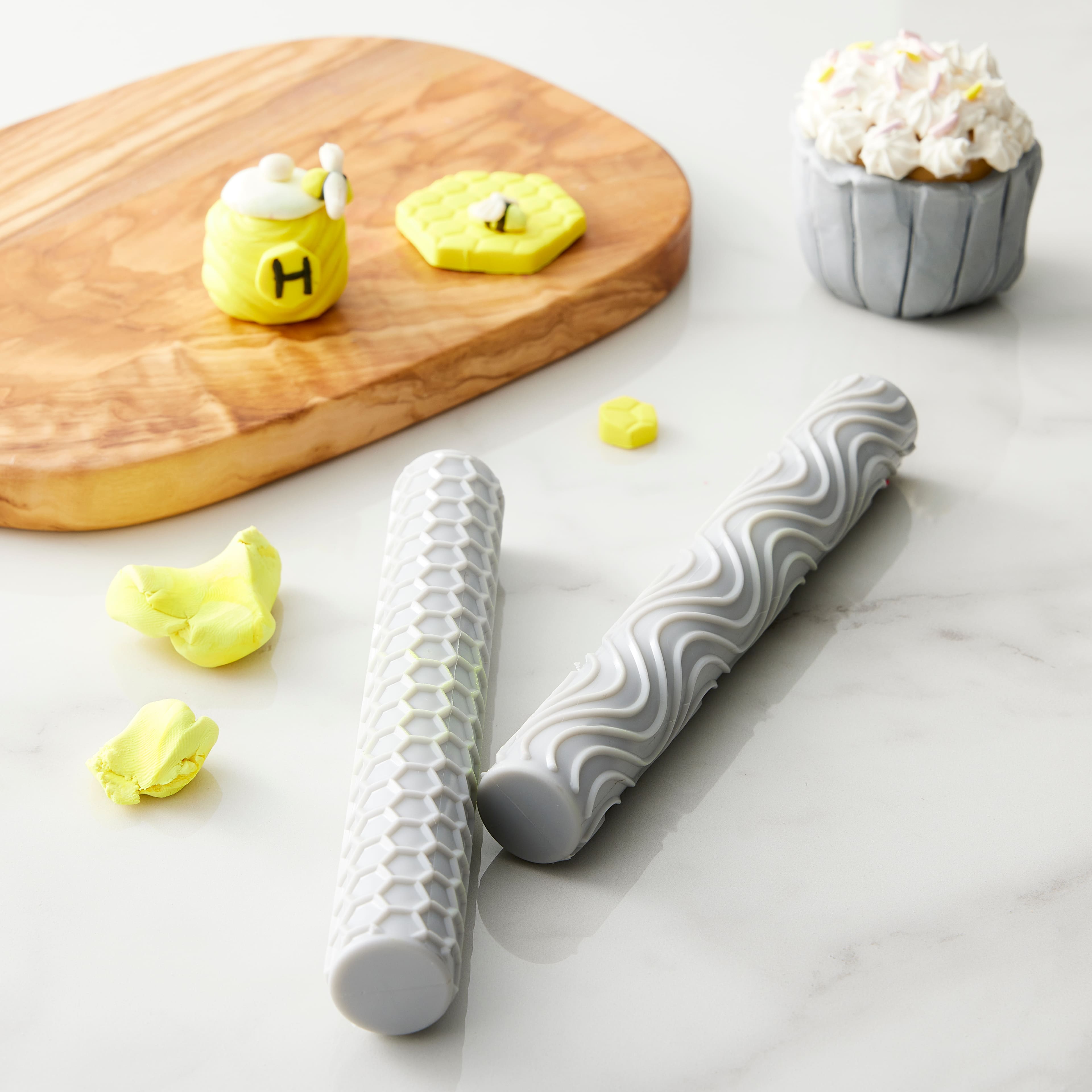 Wave &#x26; Honeycomb Texture Rollers by Craft Smart&#xAE;