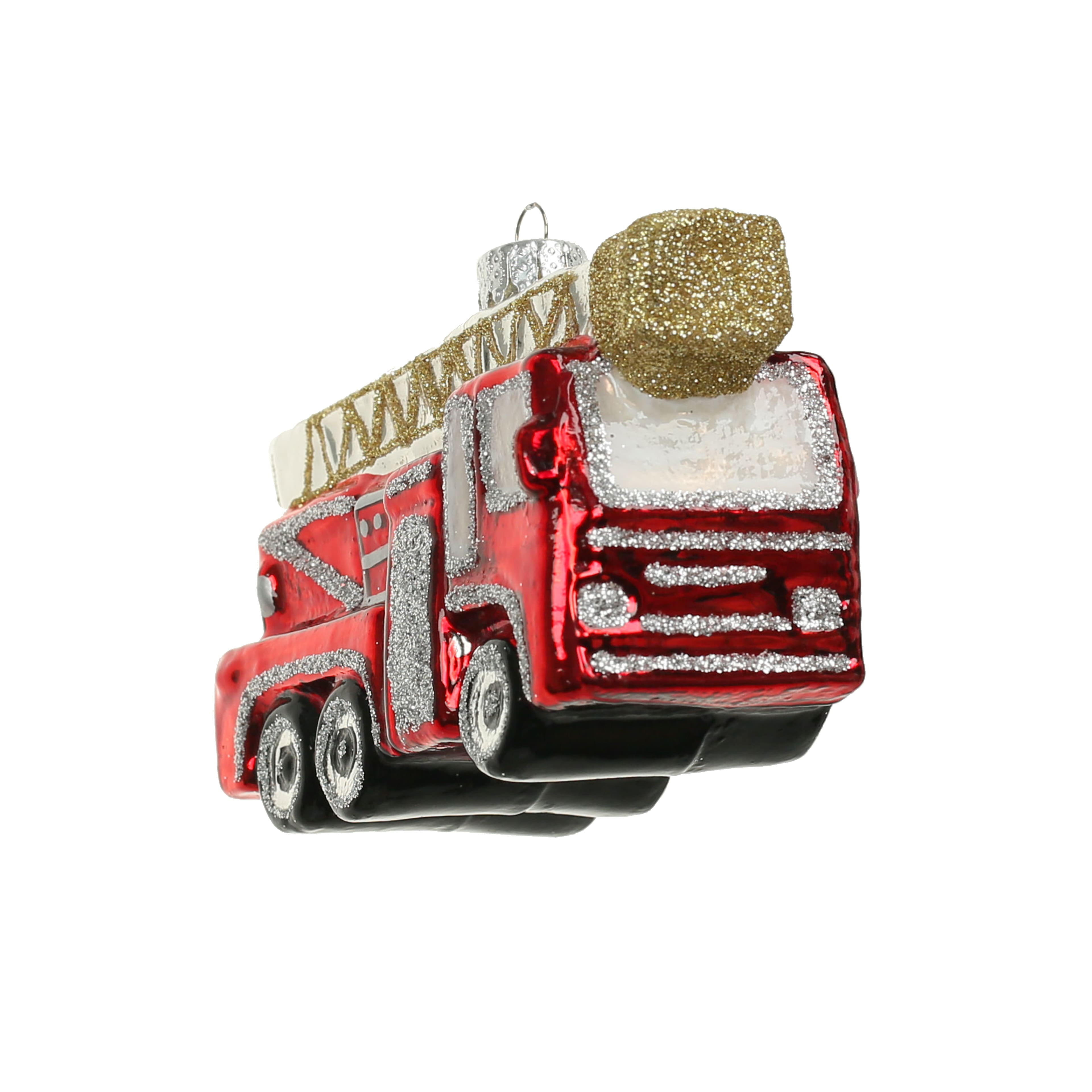4.25&#x22; Red Glass Fire Truck Ornament by Ashland&#xAE;