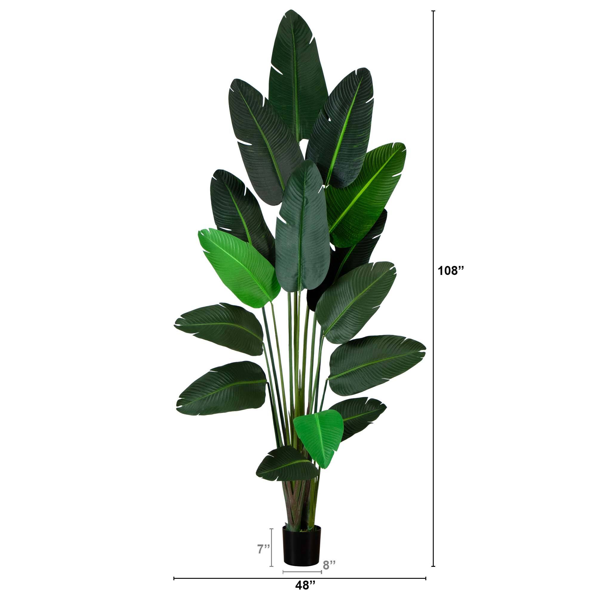 9ft. Potted Artificial Travelers Palm Tree