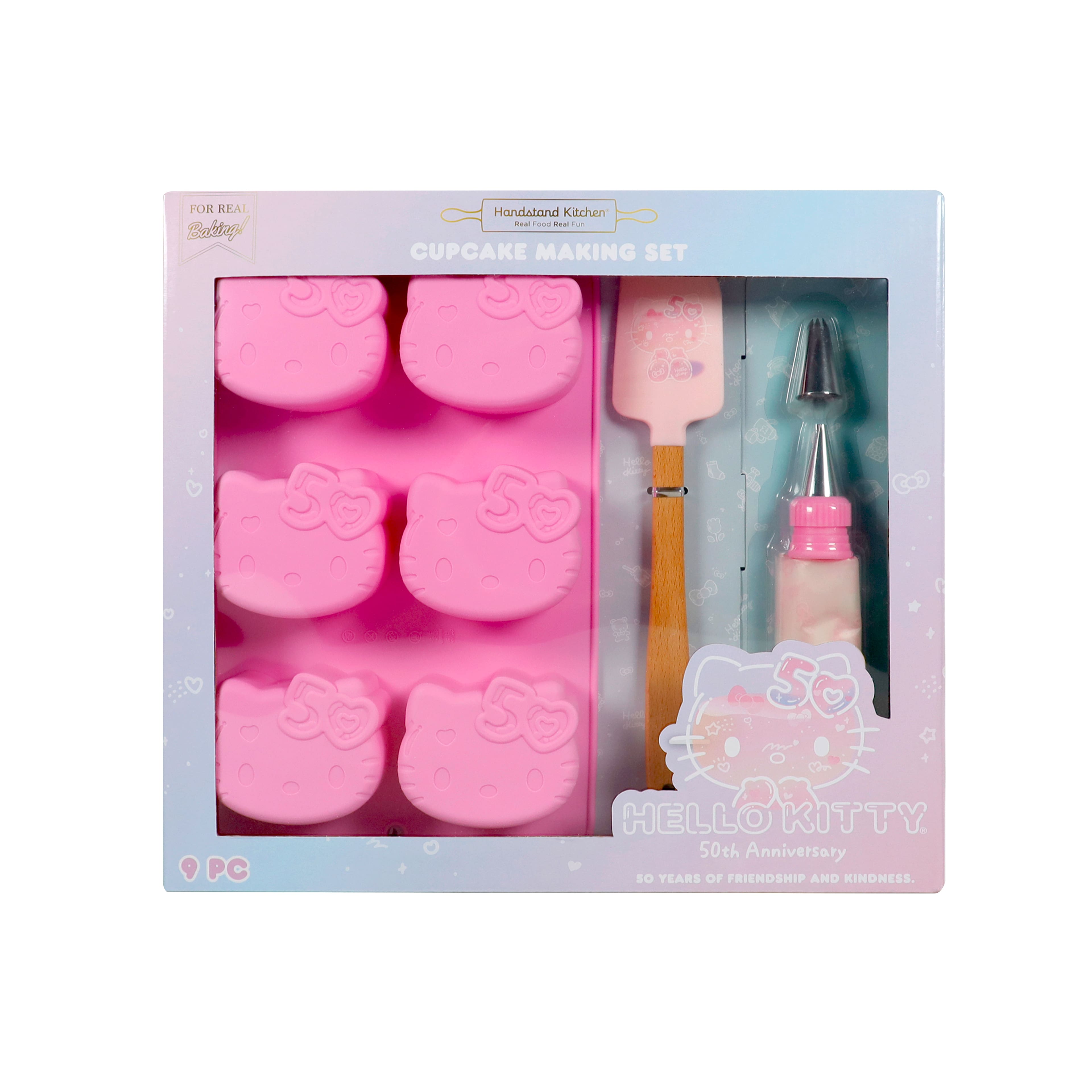 Handstand Kitchen Hello Kitty&#xAE; 50th Anniversary Cupcake Making Set