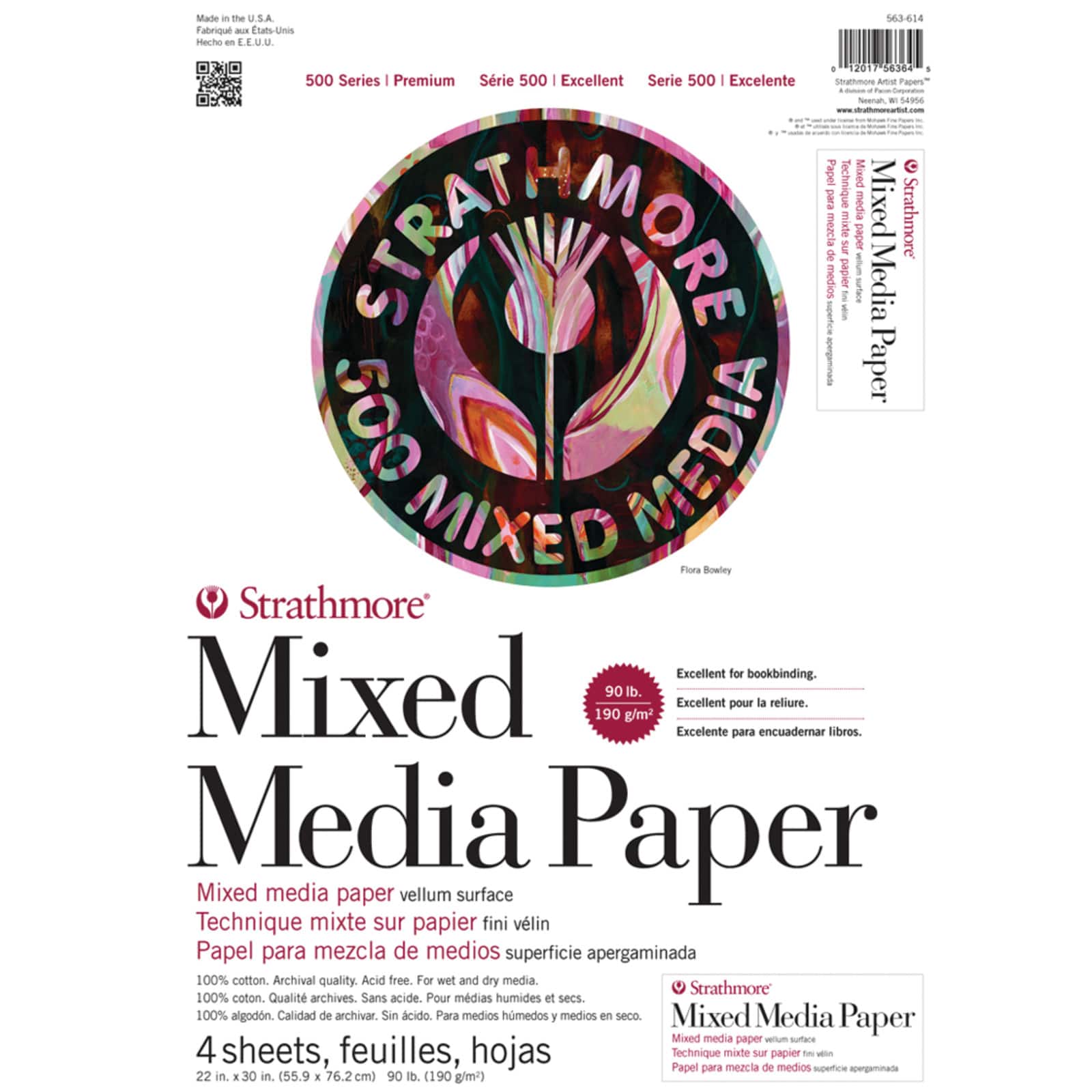 Strathmore® 500 Series 22'' x 30'' Mixed Media Paper