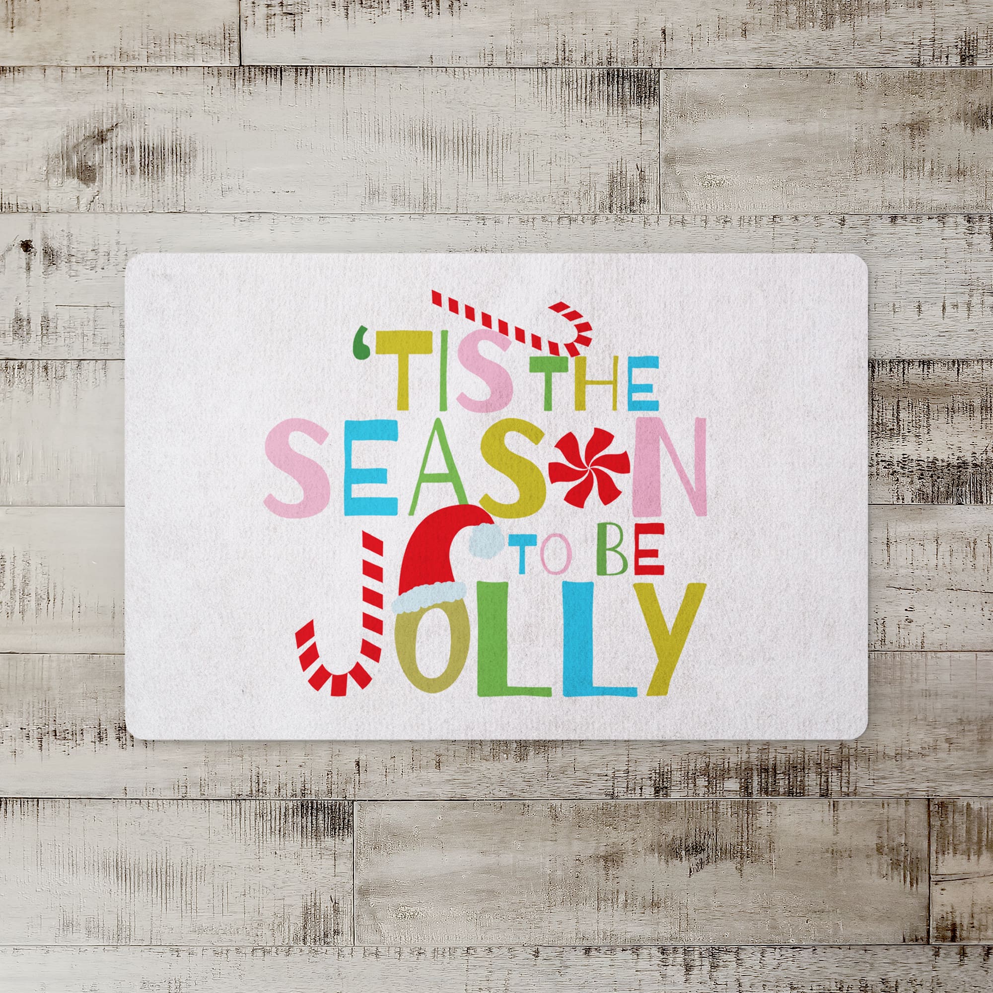 Tis the Season to be Jolly 27x18 Floor Mat