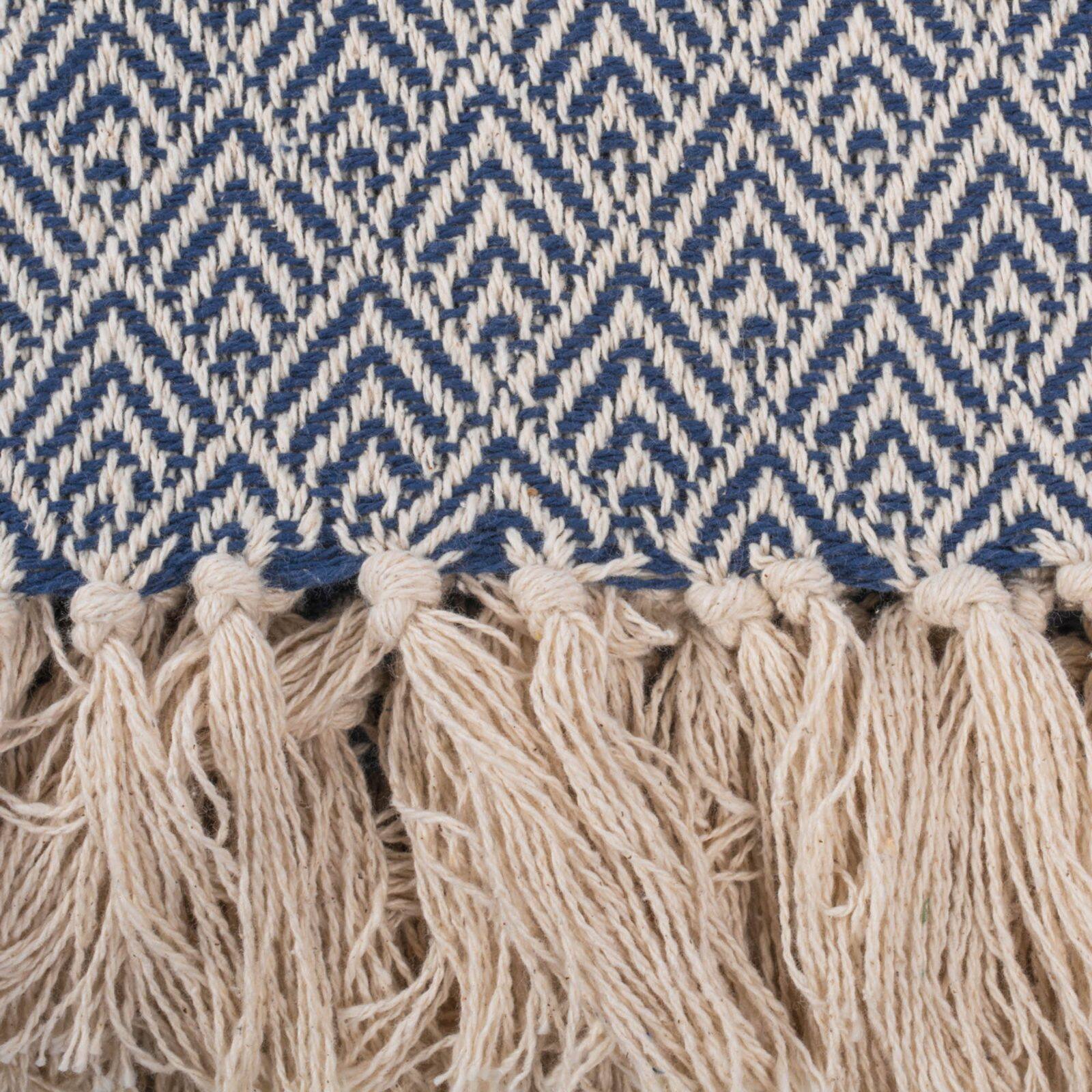 DII&#xAE; Nautical Blue Diamond Throw