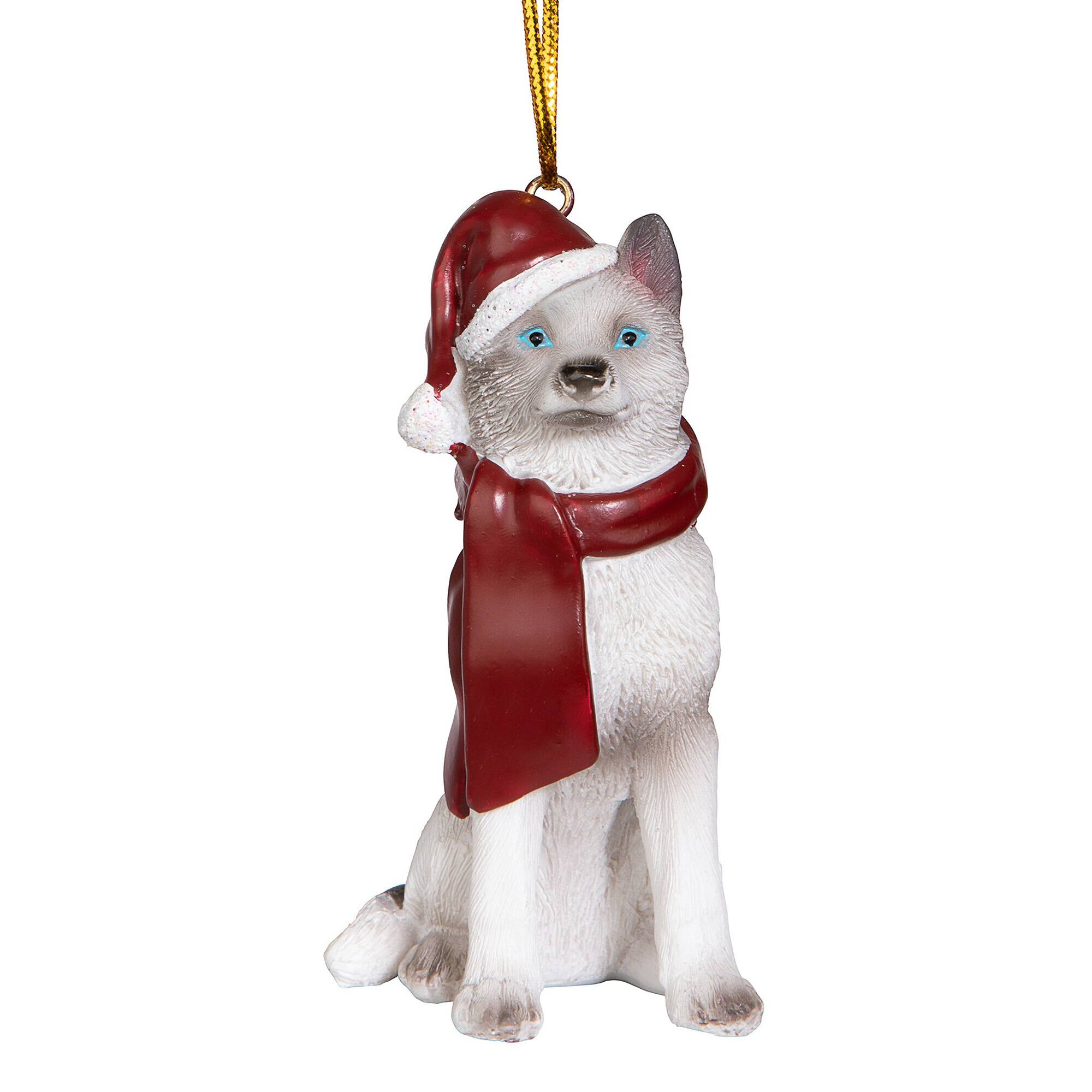 Design Toscano 3.5&#x22; Siberian Husky Ornament Sculpture
