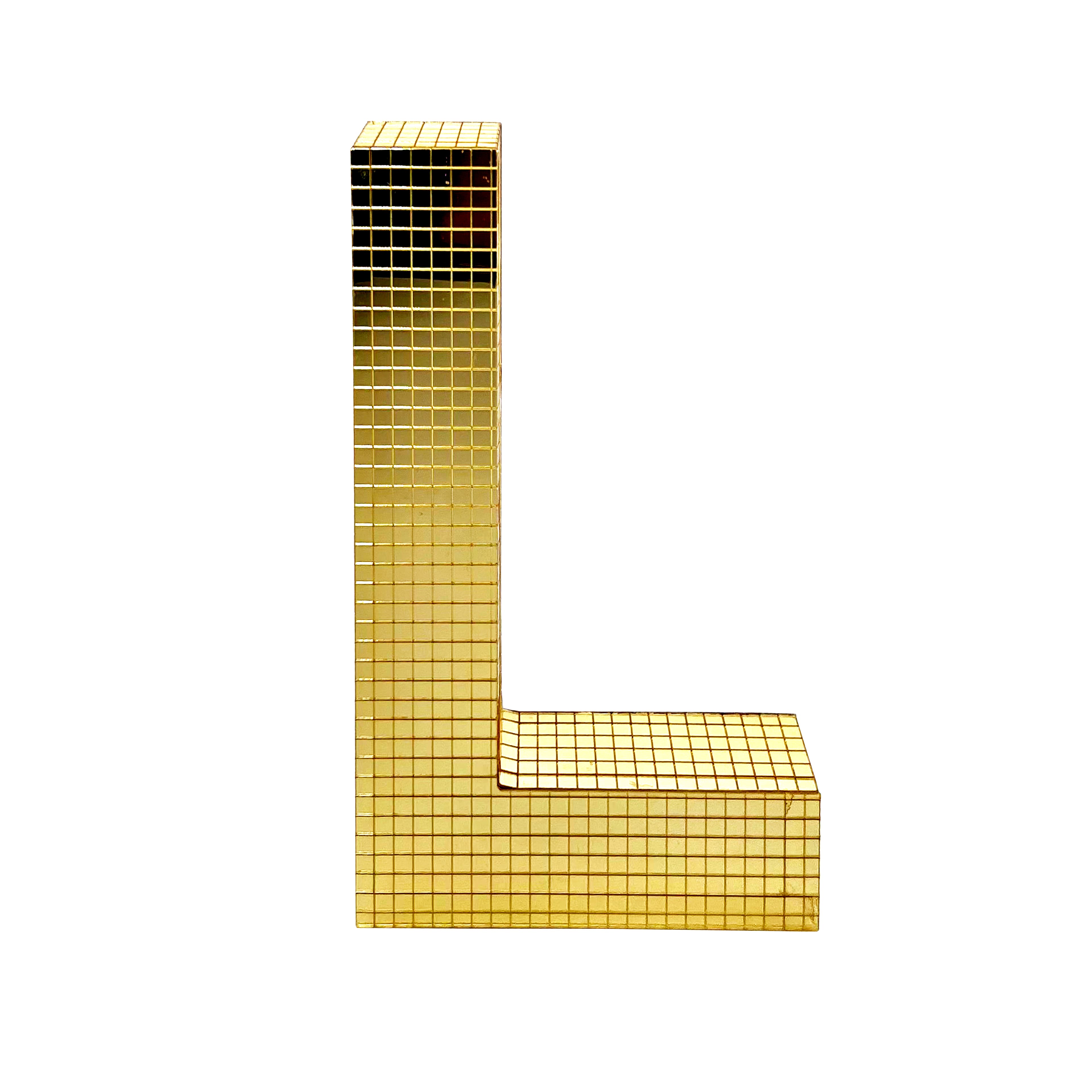 7.75&#x22; Gold Disco Tabletop Monogram Letter by Ashland&#xAE;