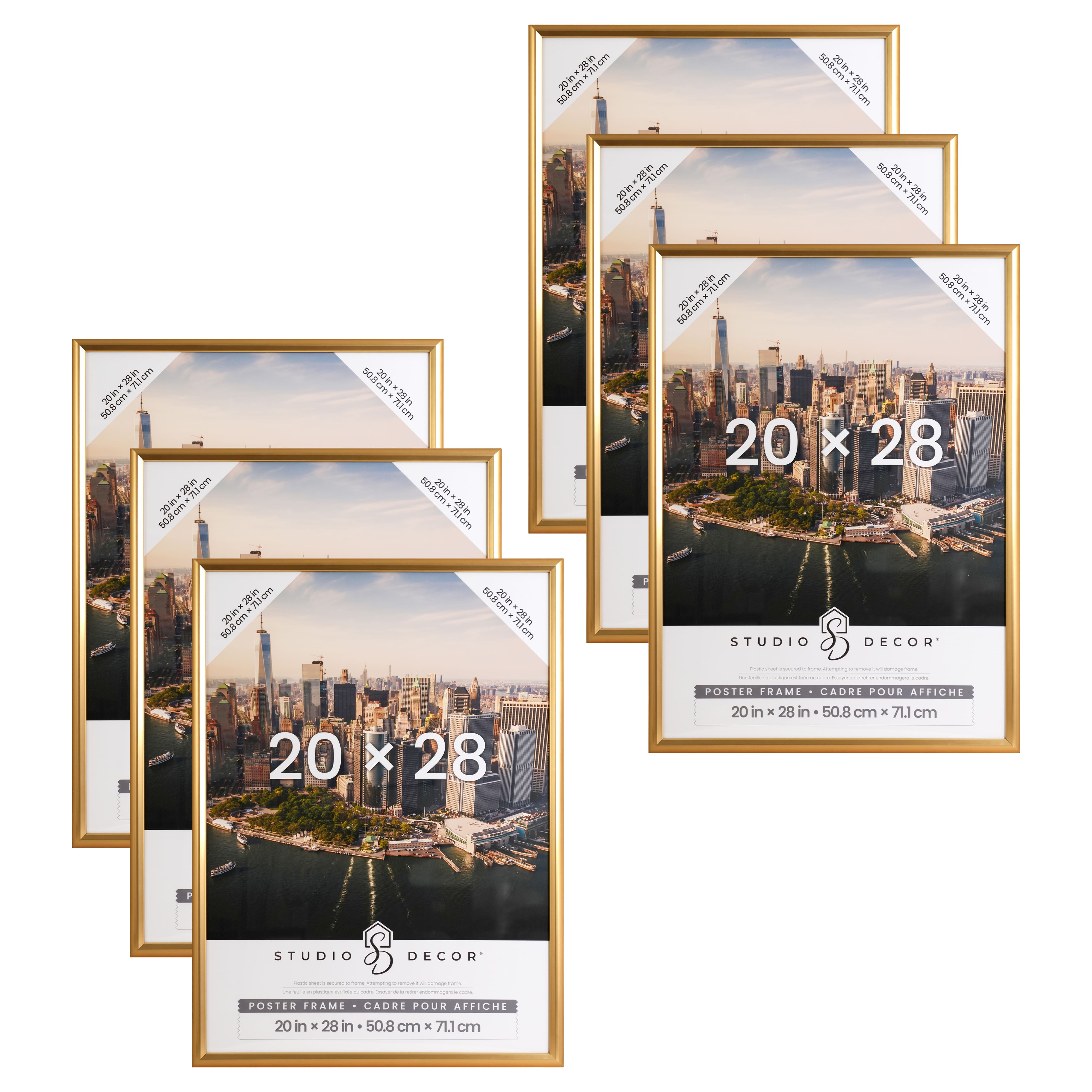 6 Pack: Gold Poster Frame by Studio Décor®