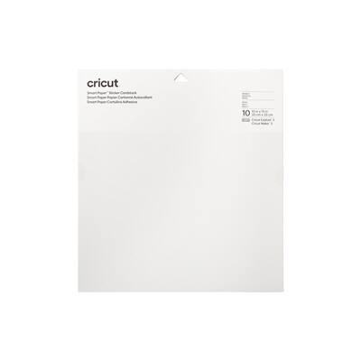 Cricut Smart Paper Sticker Cardstock ,White