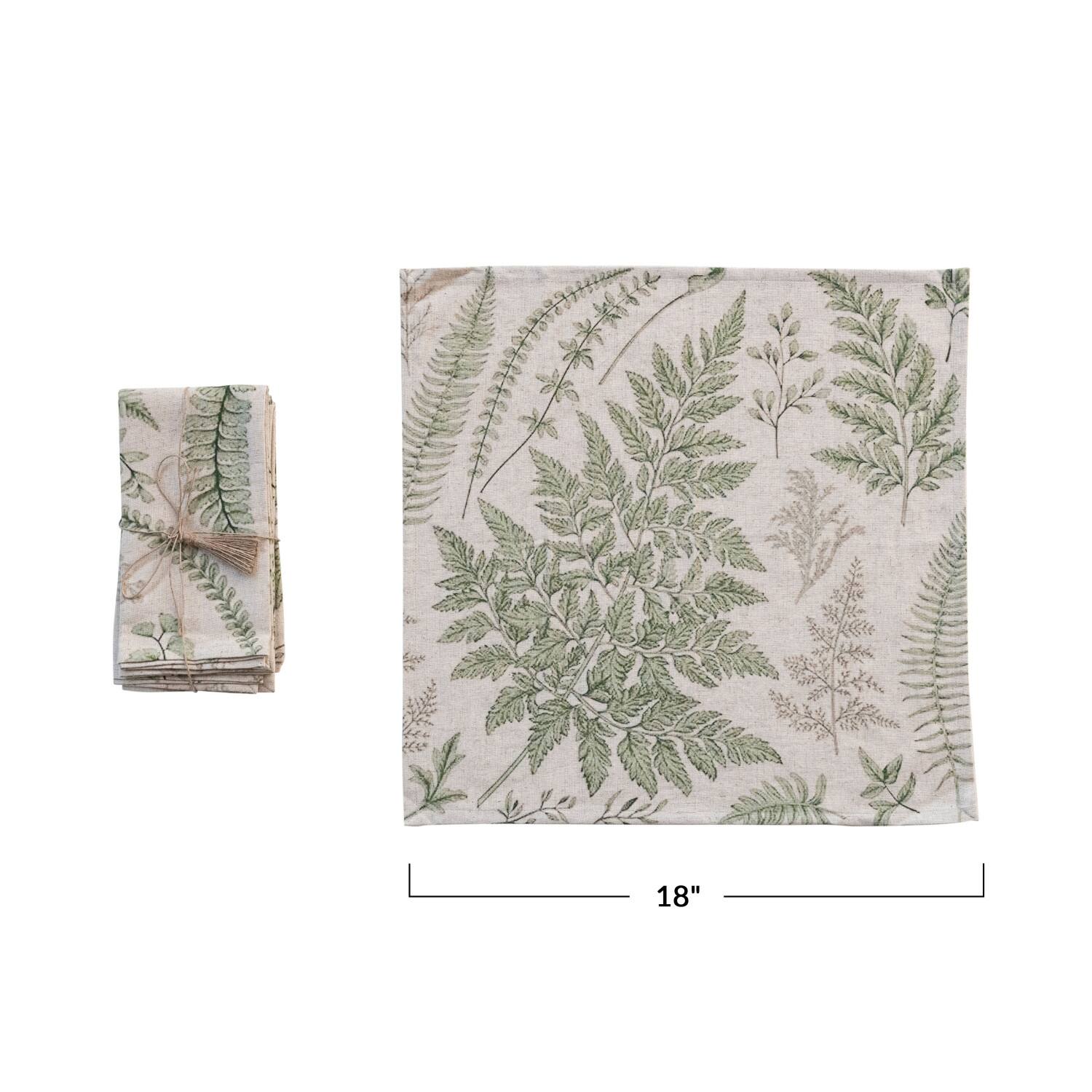 Hello Honey® Botanical Cotton Square Napkins, 4ct.