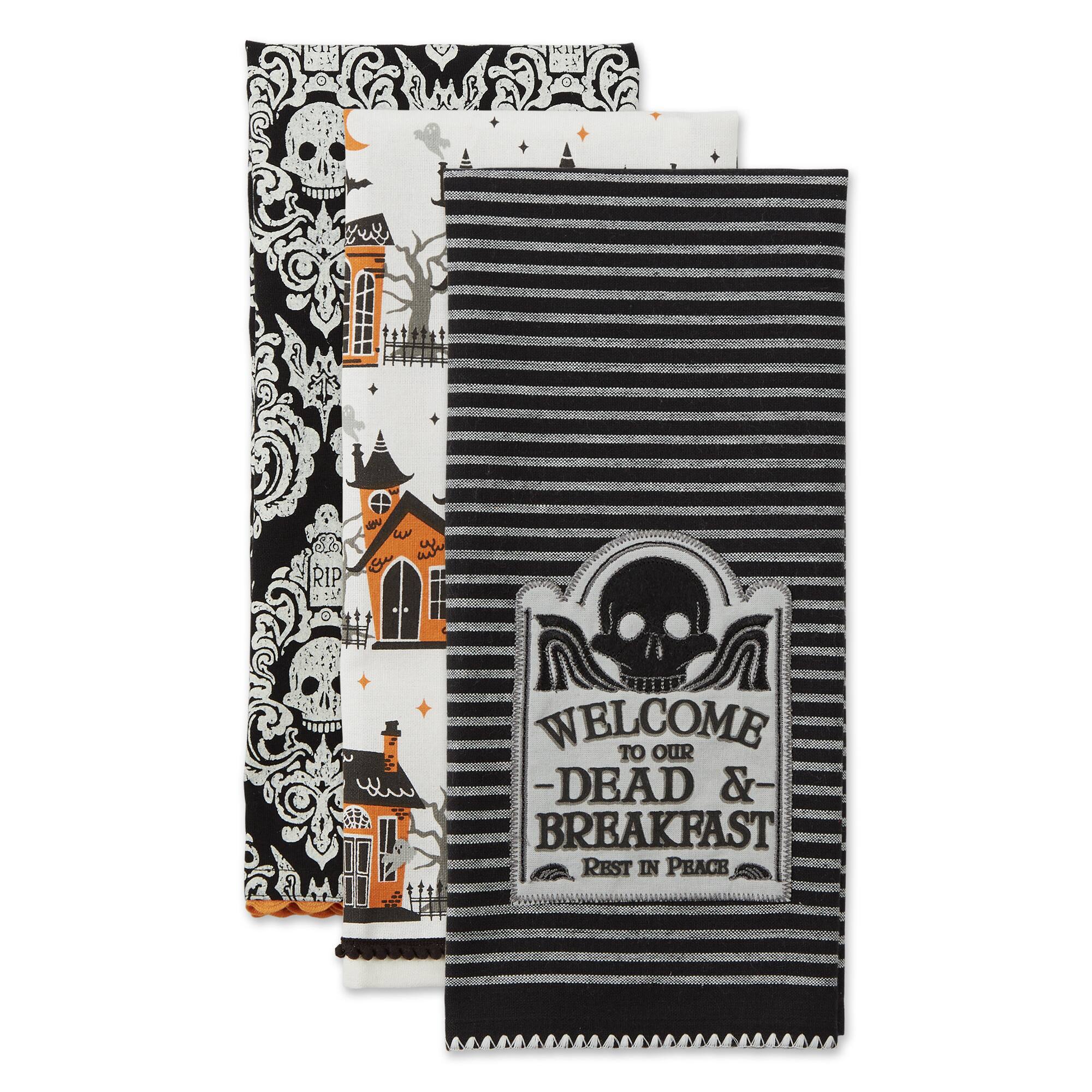 DII® Haunted Hallow Embellished Dishtowel Set