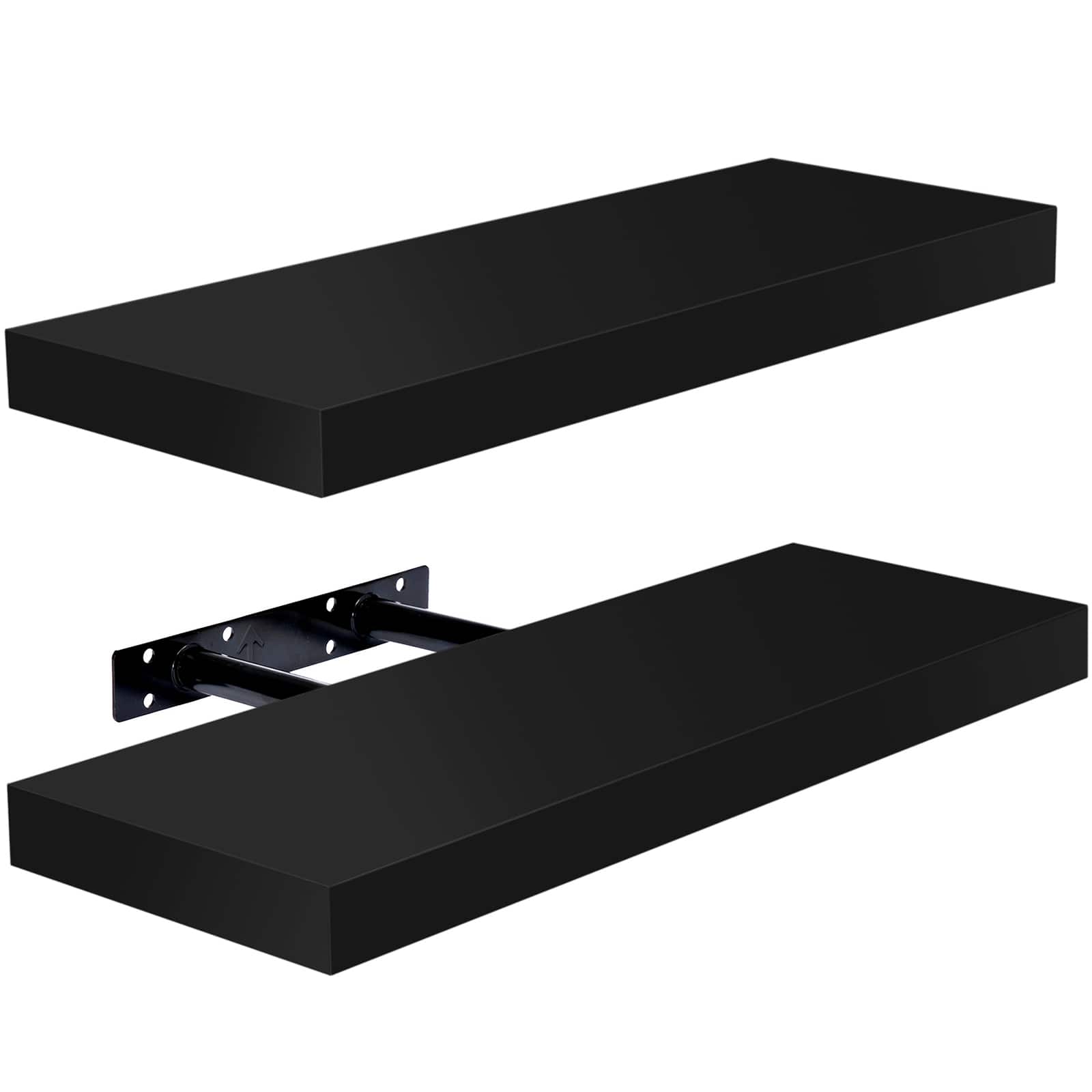 Sorbus Floating Faux Wood Shelf, 2ct.