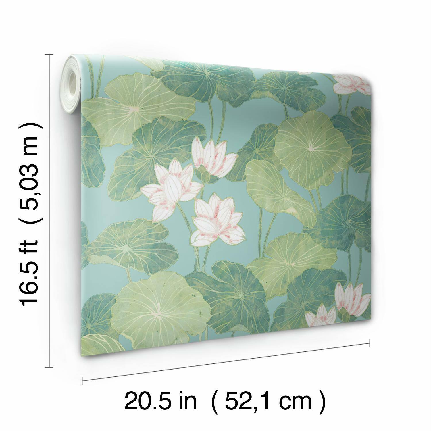 RoomMates Lily Pad Peel &#x26; Stick Wallpaper