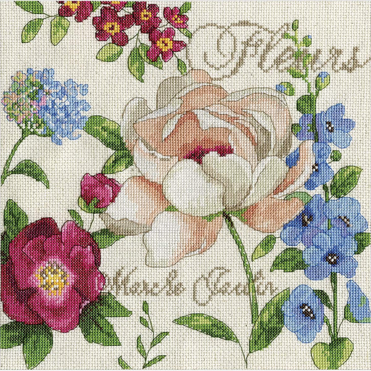 Design Works&#x2122; Marche Jardin Counted Cross Stitch Kit