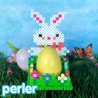 Perler® Bunny Egg Holder | Projects | Michaels