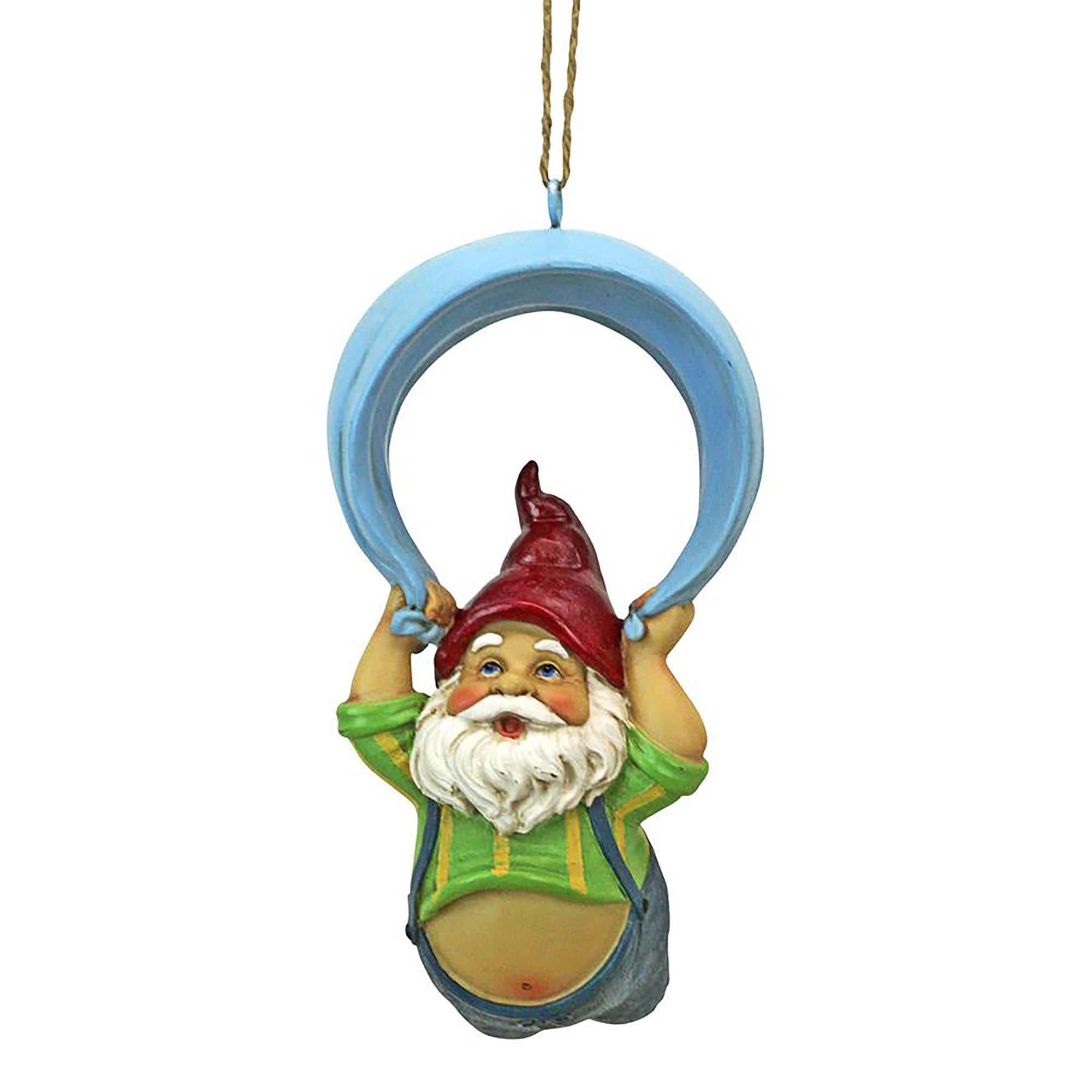 Design Toscano 8.5&#x22; Paavo and His Parachute Adrenaline Junkie Hanging Garden Gnome Statue