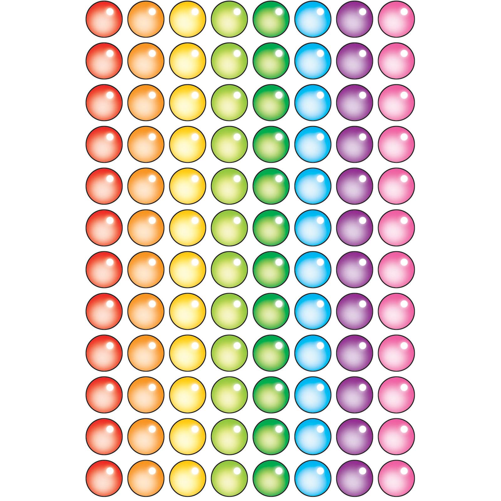 Trend Enterprises® Rainbow Gel superSpots® Stickers, 800ct.