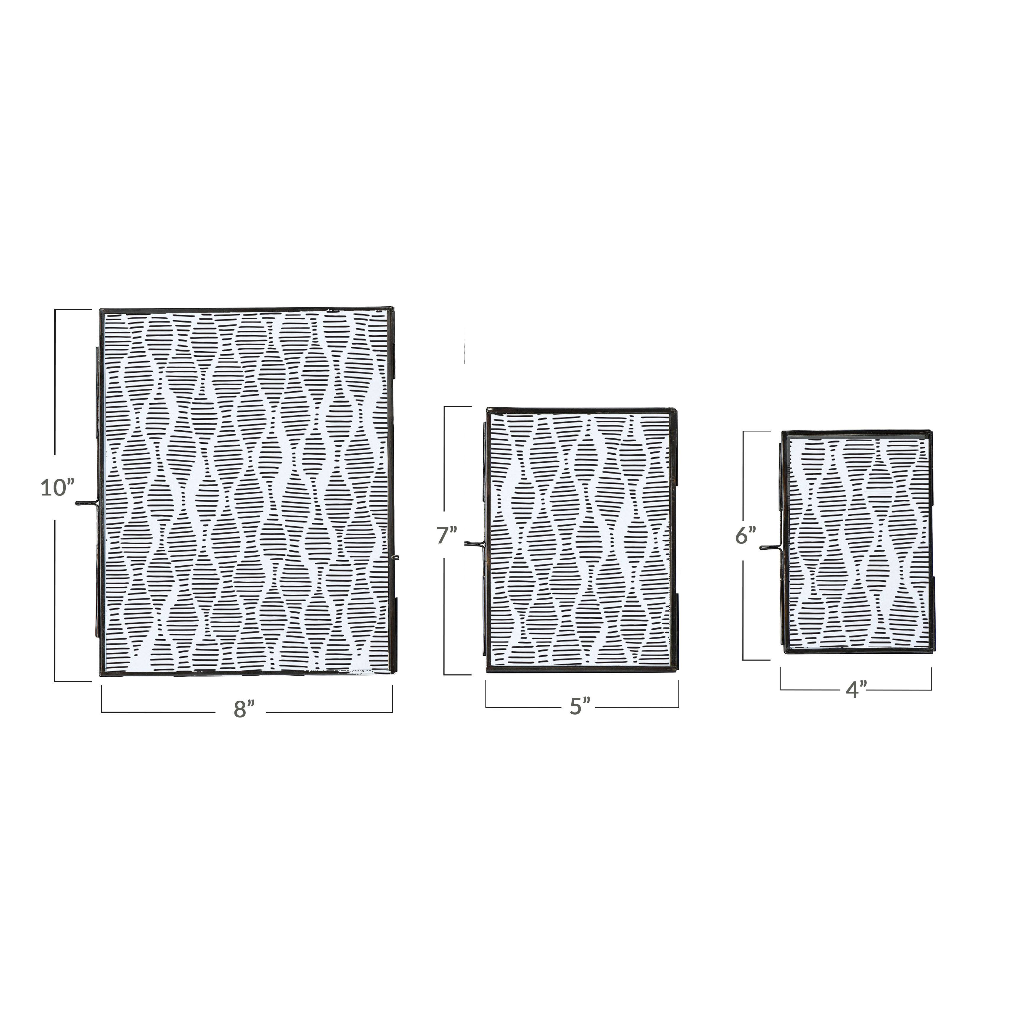 Hello Honey® 3 Pack Black Metal Framed Photo Frame