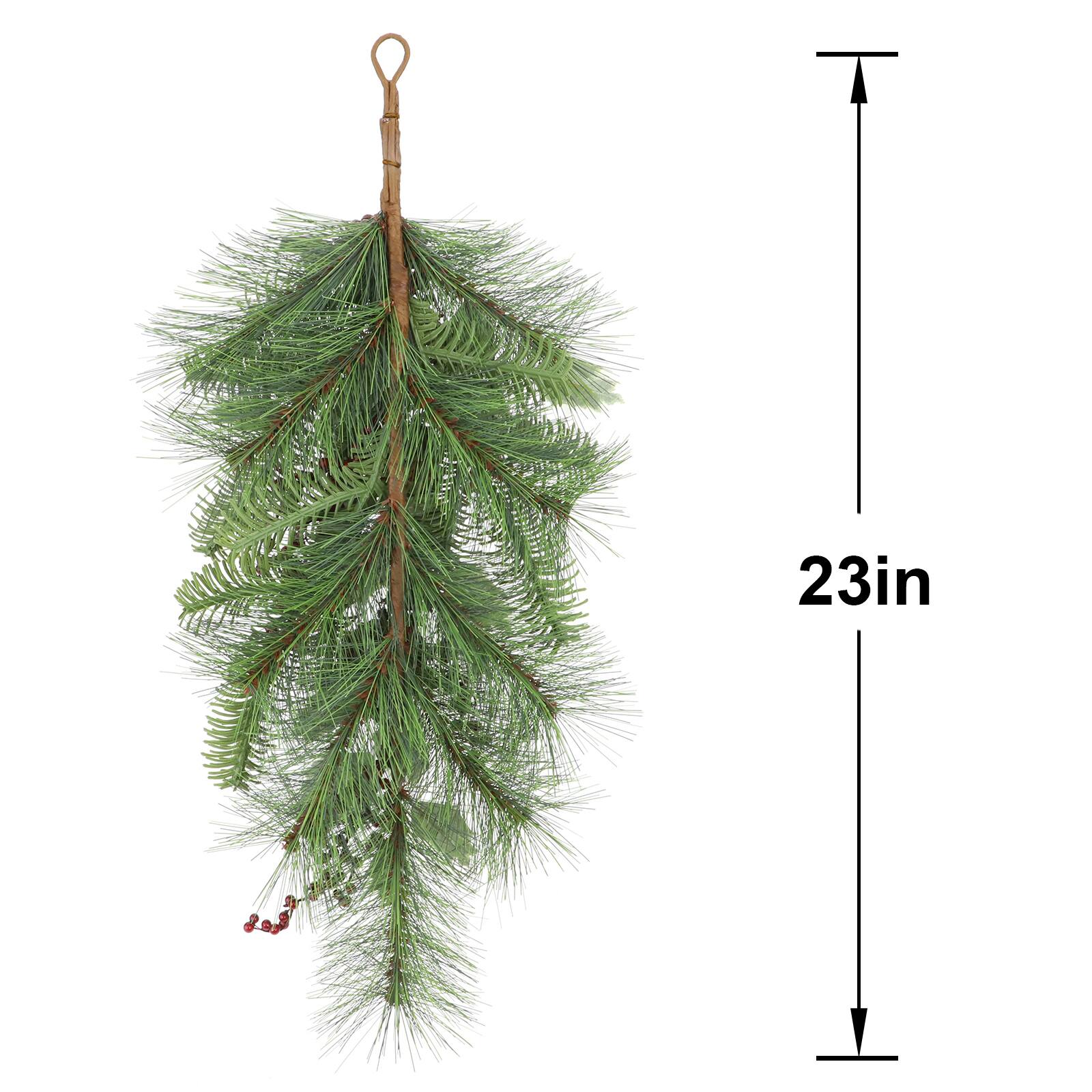 23&#x22; Red Berry, Pinecone &#x26; Holly Teardrop by Ashland&#xAE;