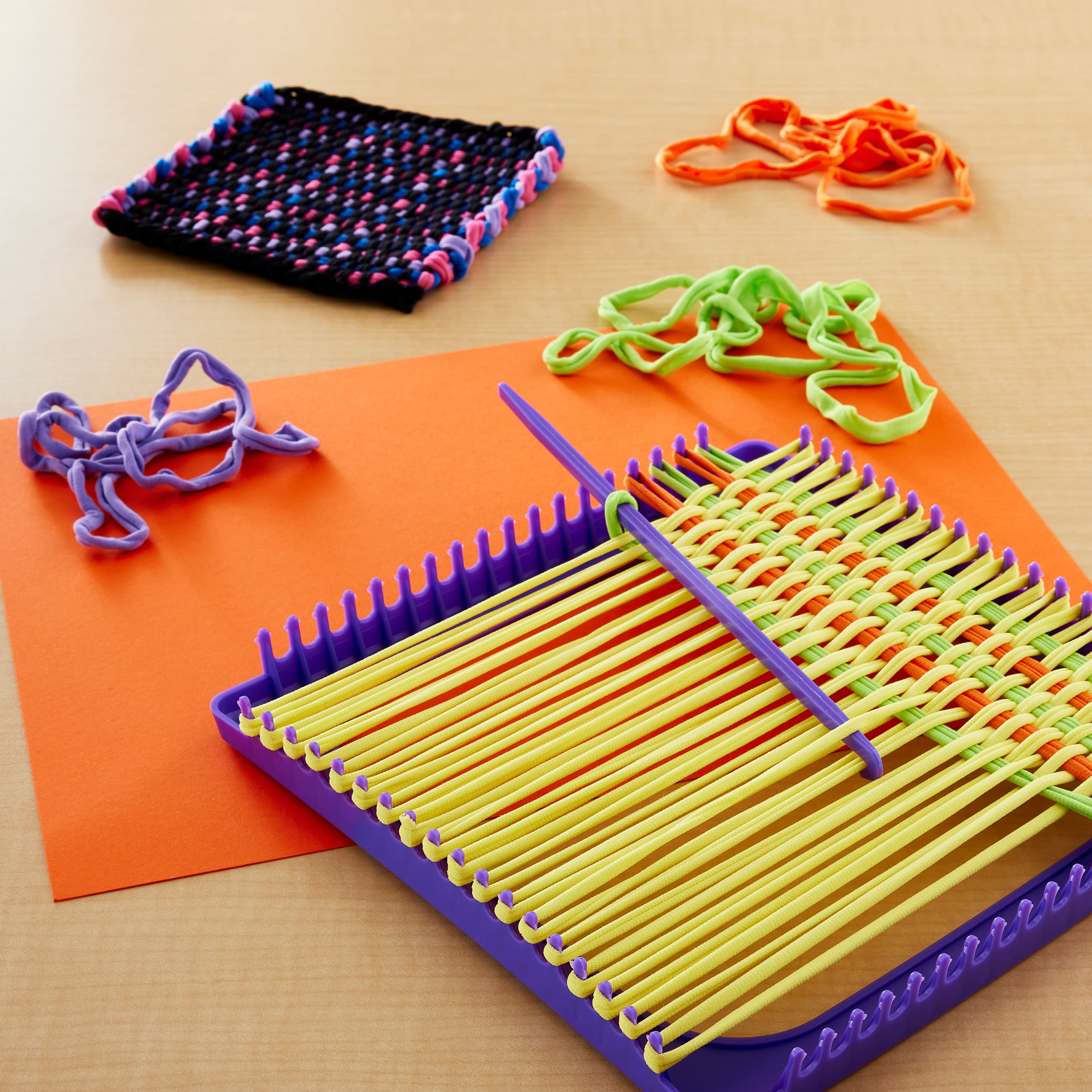 Weaving Loom Loops, Loom Potholder Loops Refills, Multiple Colors Weaving  Loom Toys for Children Black White 192PCS