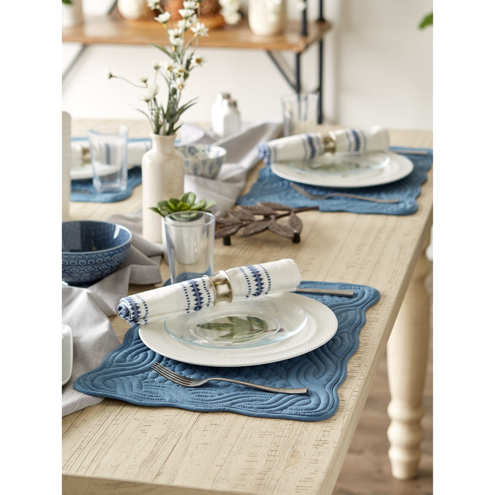 DII® Quilted Farmhouse Placemats, 6ct. Michaels