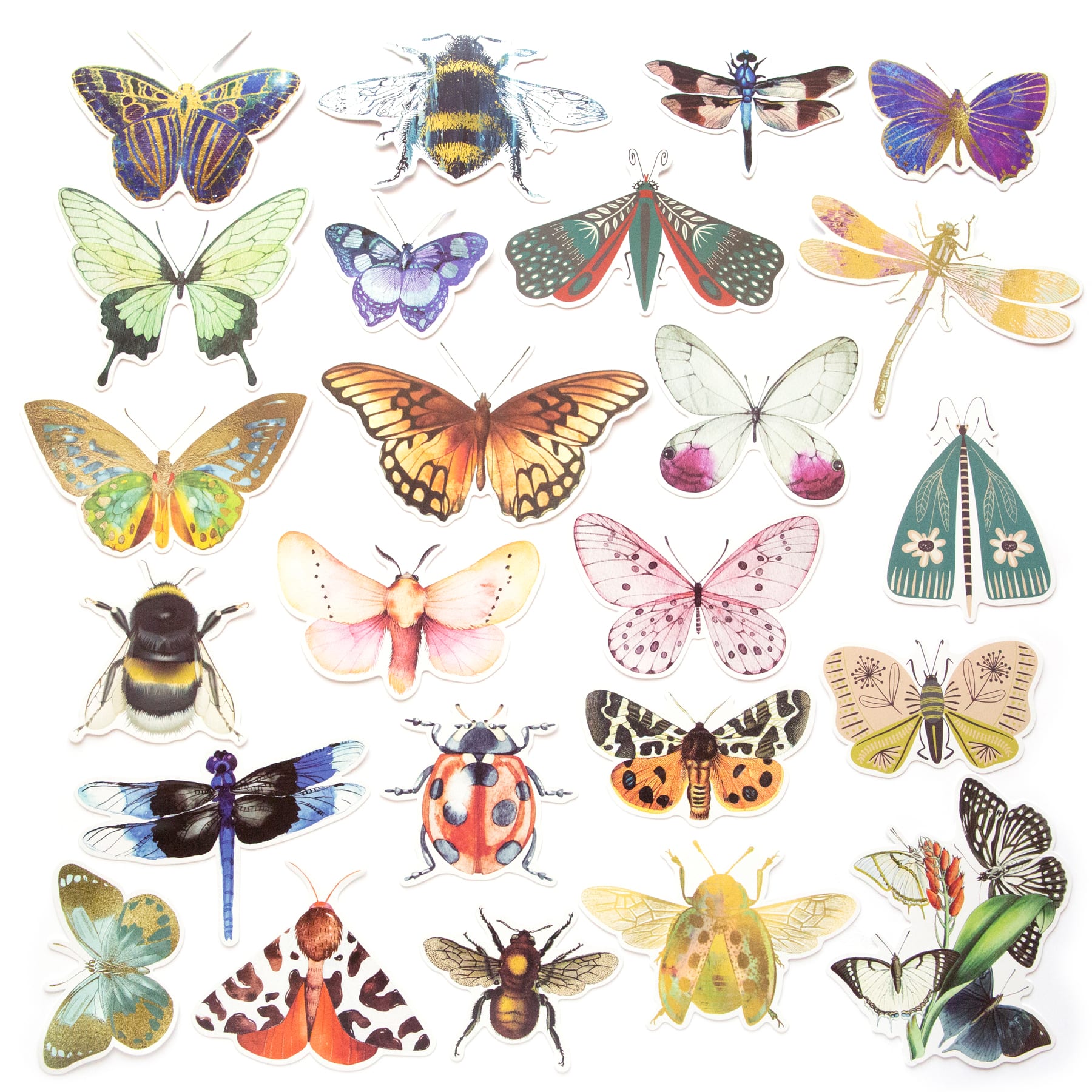 Buy Flora and Fauna Collage Media Stickers, Die Cuts Clearance Lot