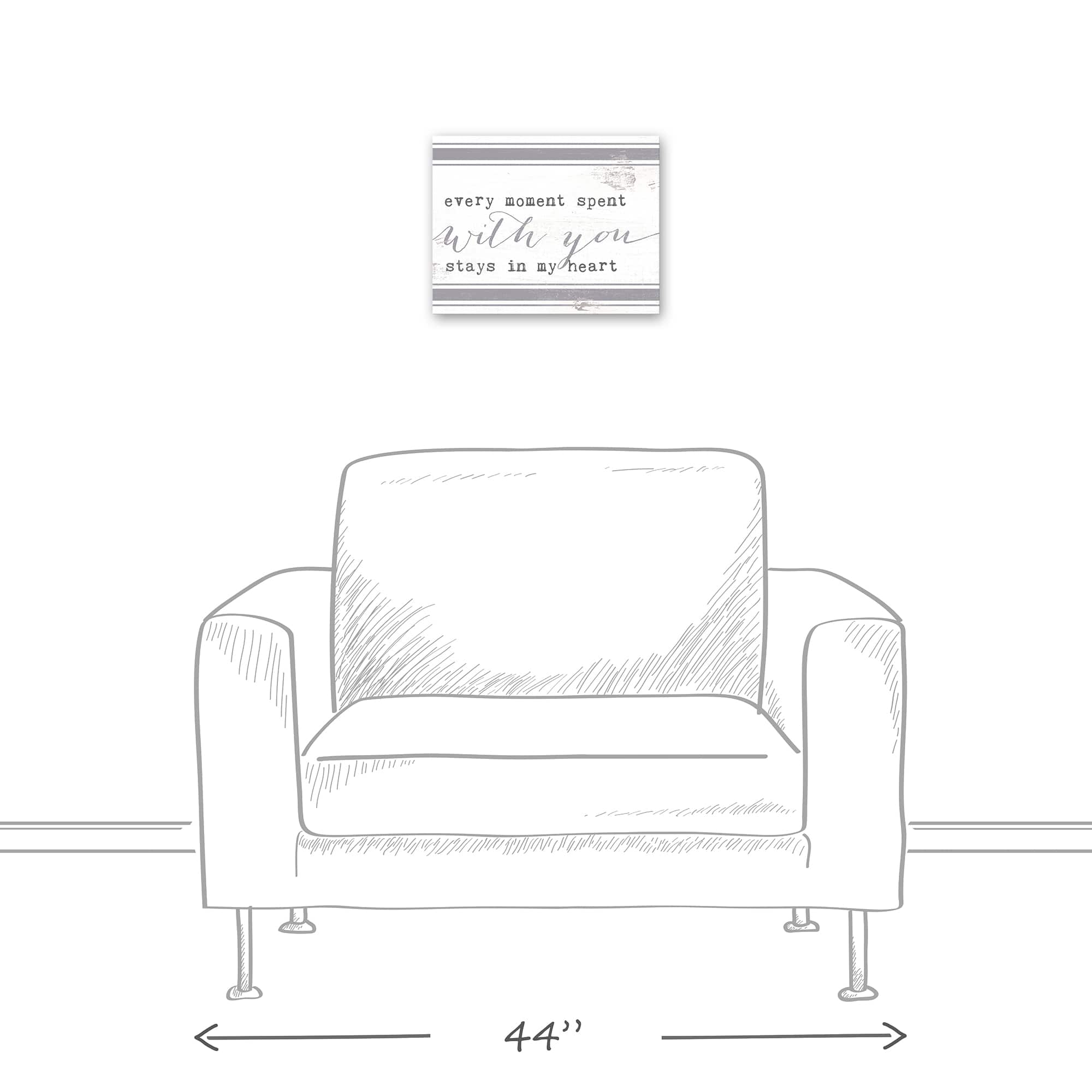 Every Moment Spent With You 11" x 14" Canvas Wall Art