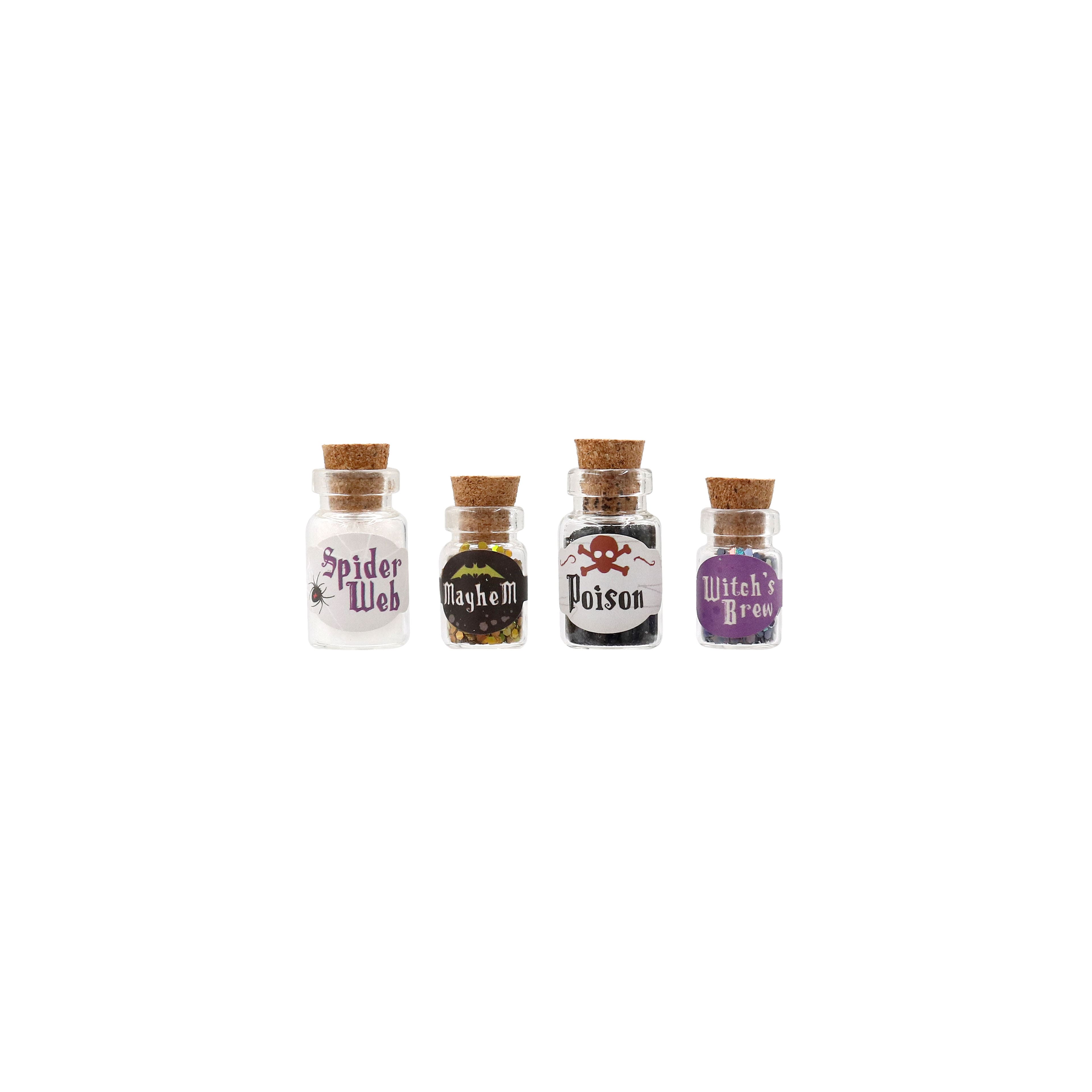 Mini Glitter Potion Bottles, 4ct. by Ashland&#xAE;