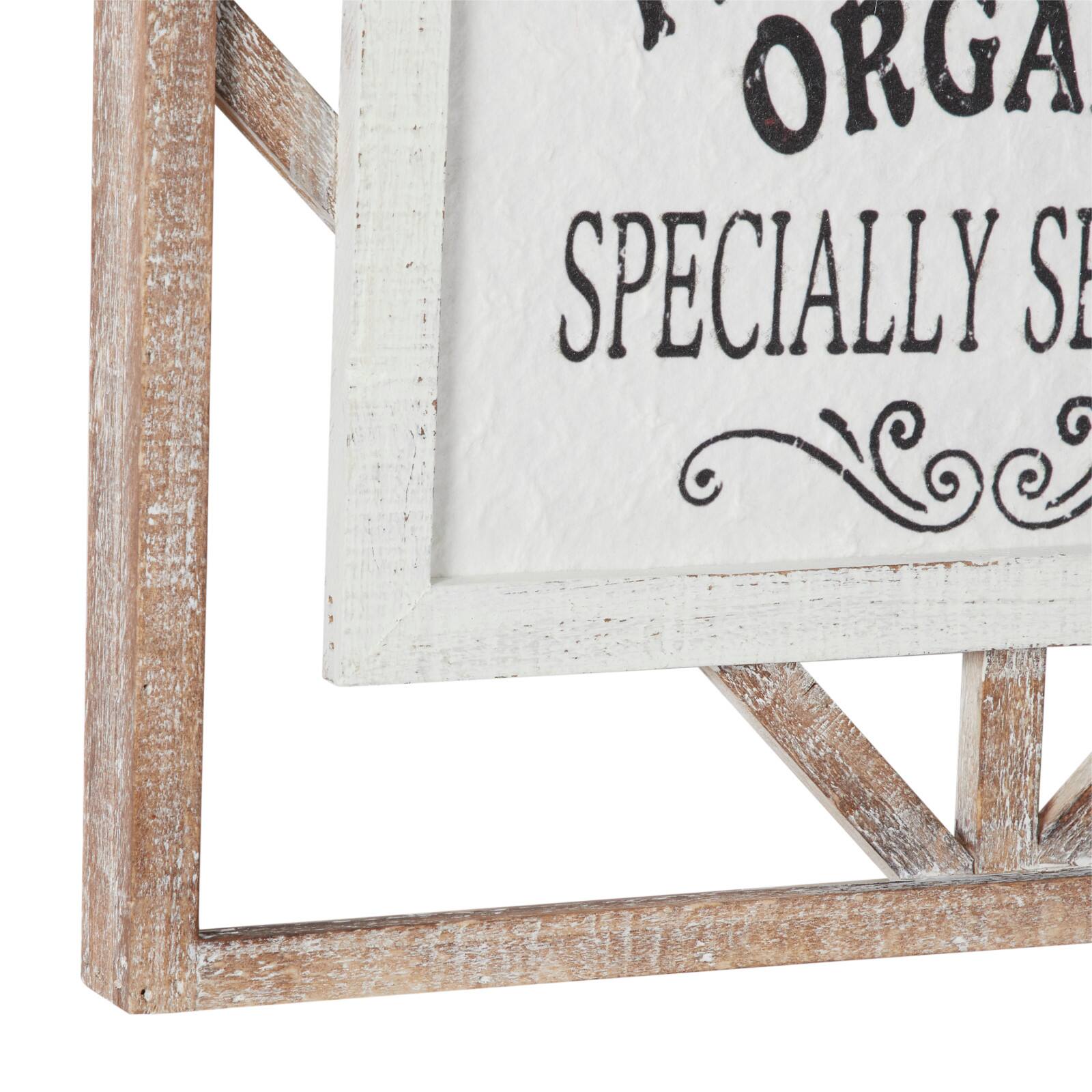 White Wood Farmhouse Wall D&#xE9;cor Sign Set