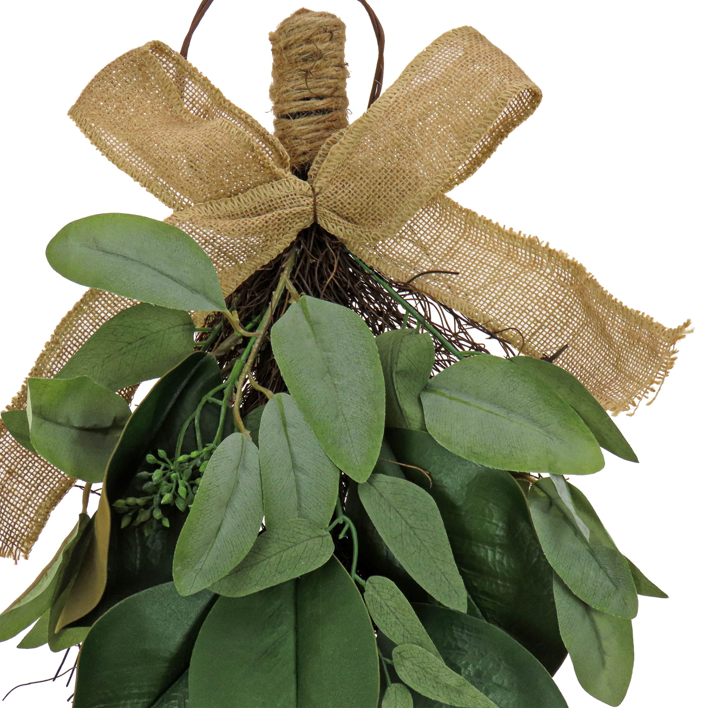 26&#x22; Eucalyptus &#x26; Magnolia Leaf Swag