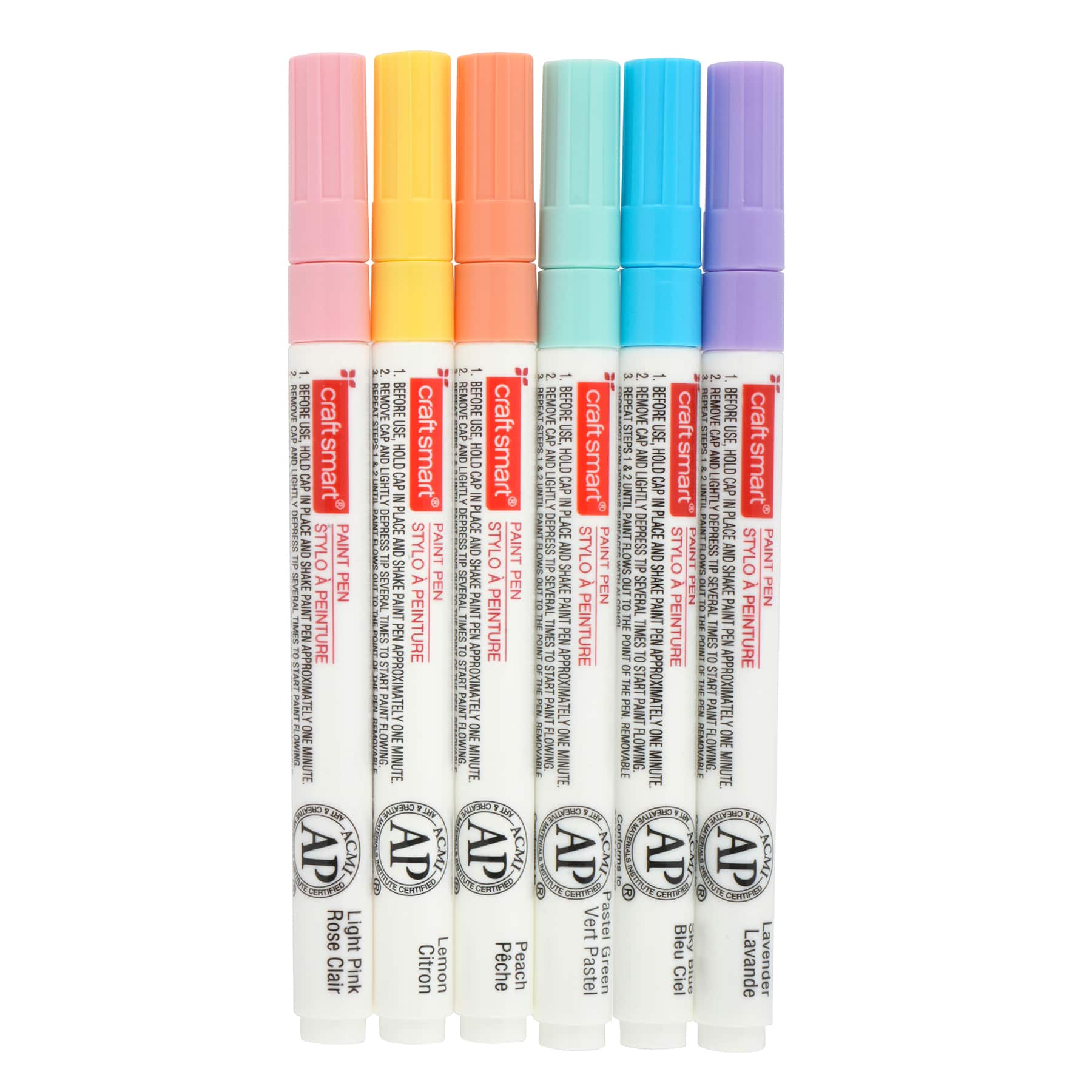 Ensemble de stylos à peinture aux couleurs pastel de Craft Smart