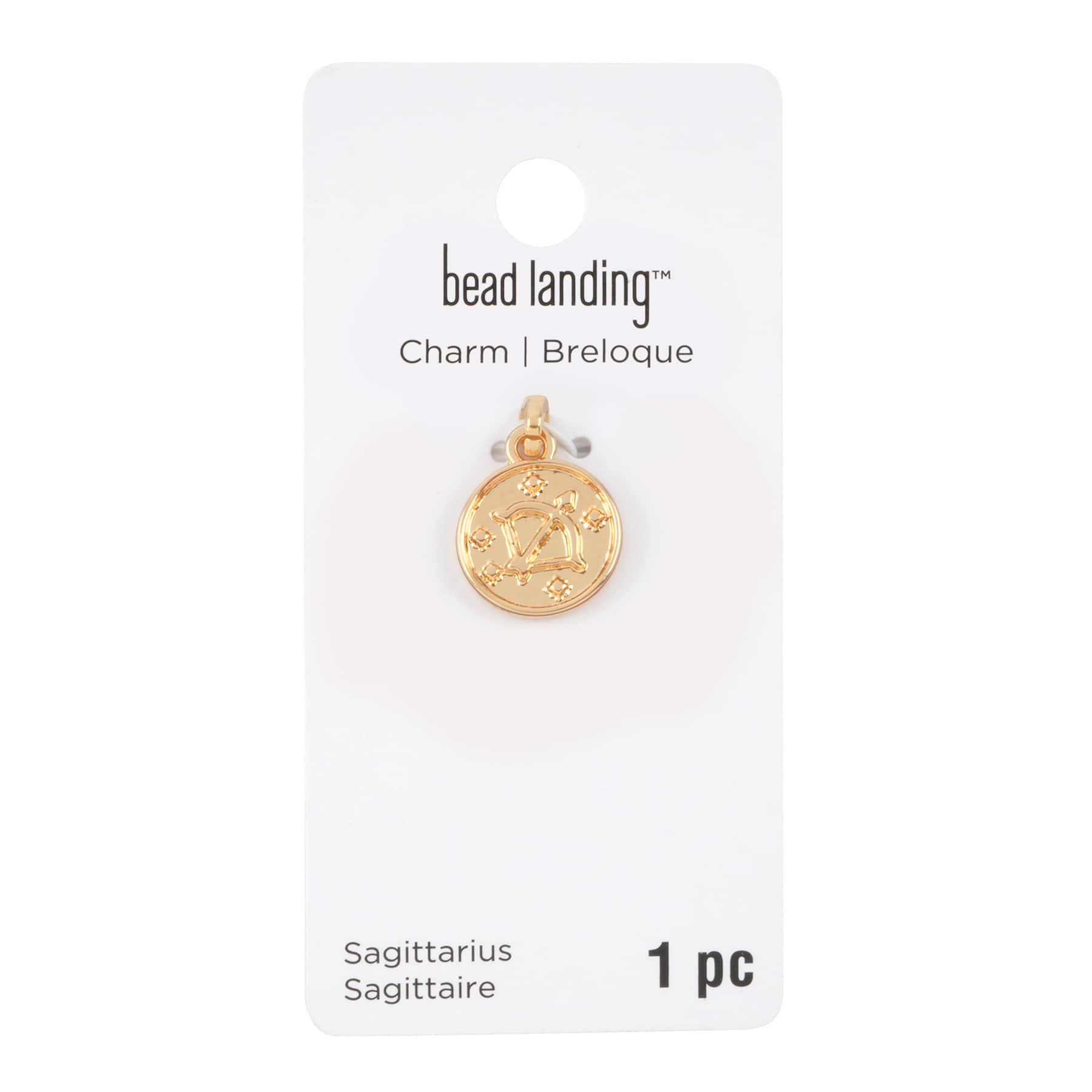 12 Pack: Metal Zodiac Coin Charm by Bead Landing™